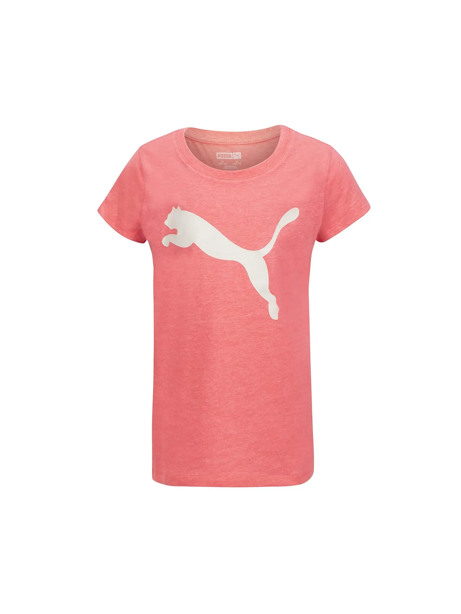 Девичья футболка с логотипом № 1 Puma — изображение 1 из 1, розовый