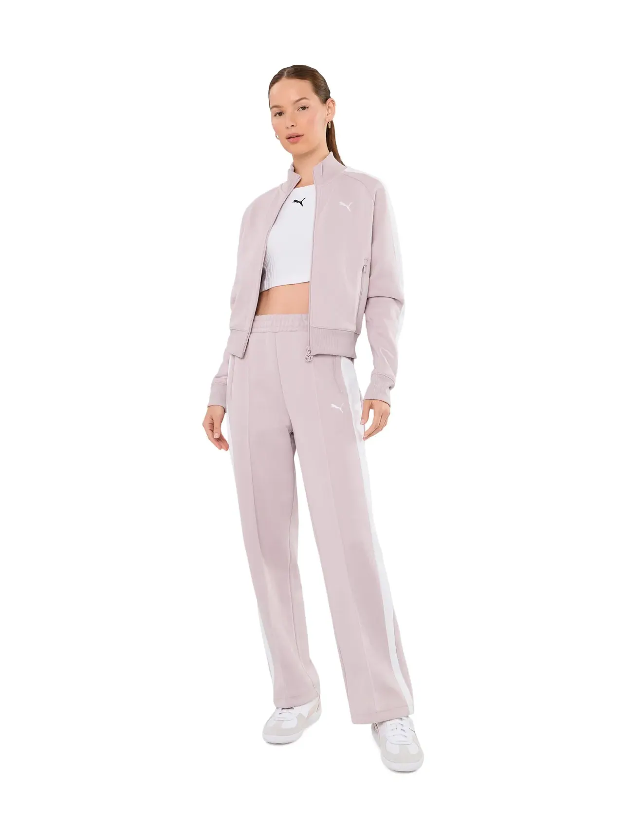 Брюки прямые T7 Always On Straight Pants Puma — изображение 2 из 5, розовый