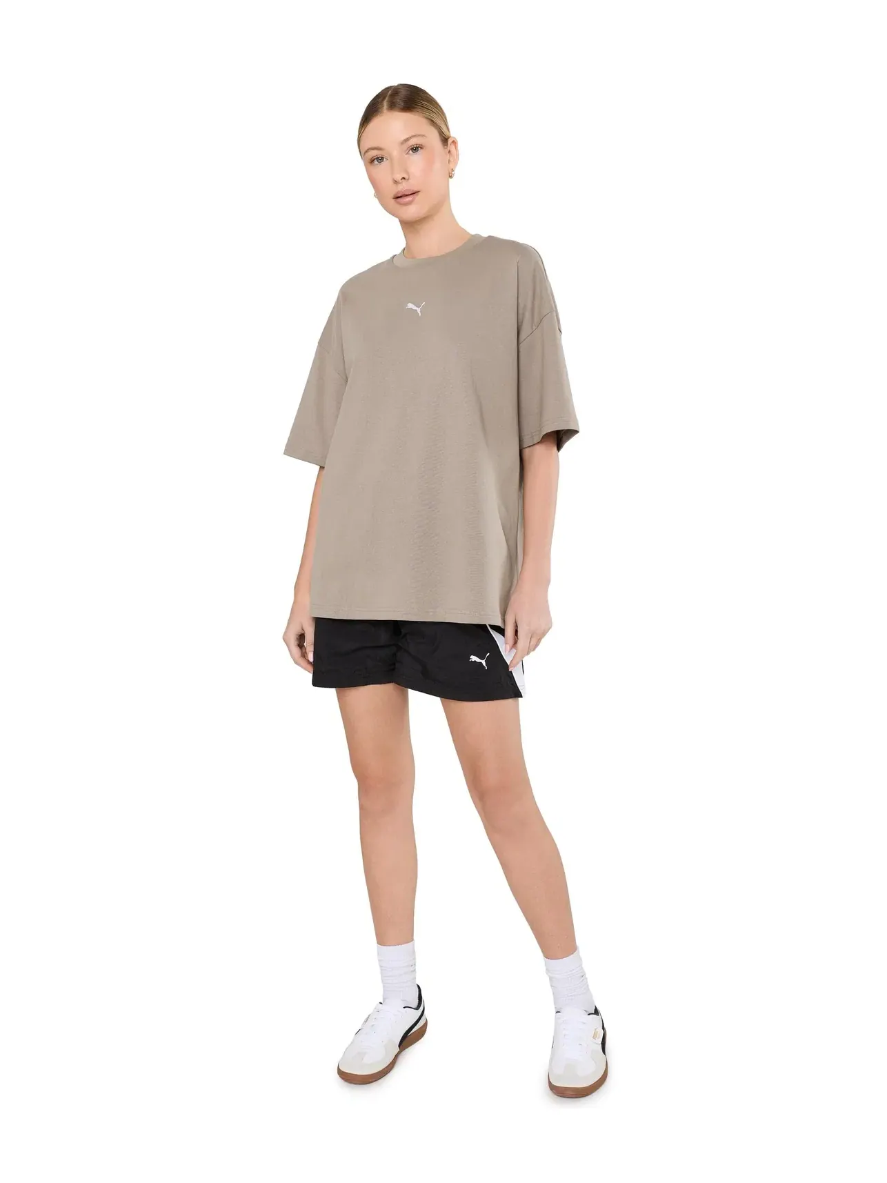 Футболка Essentials оверсайз Puma — изображение 2 из 5, серый