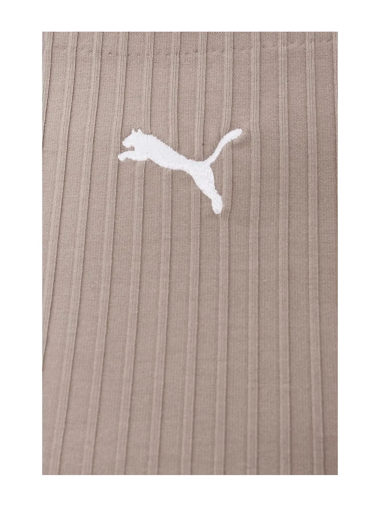 Укороченная майка в рубчик Essentials Puma — изображение 5 из 5, серый