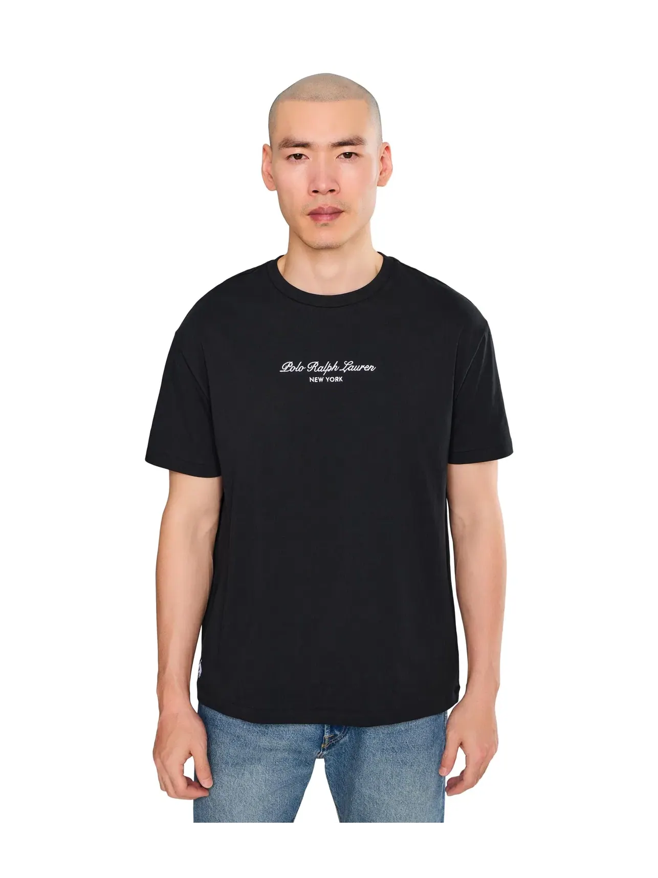 Классическая футболка с логотипом Polo Ralph Lauren — изображение 1 из 5, черный