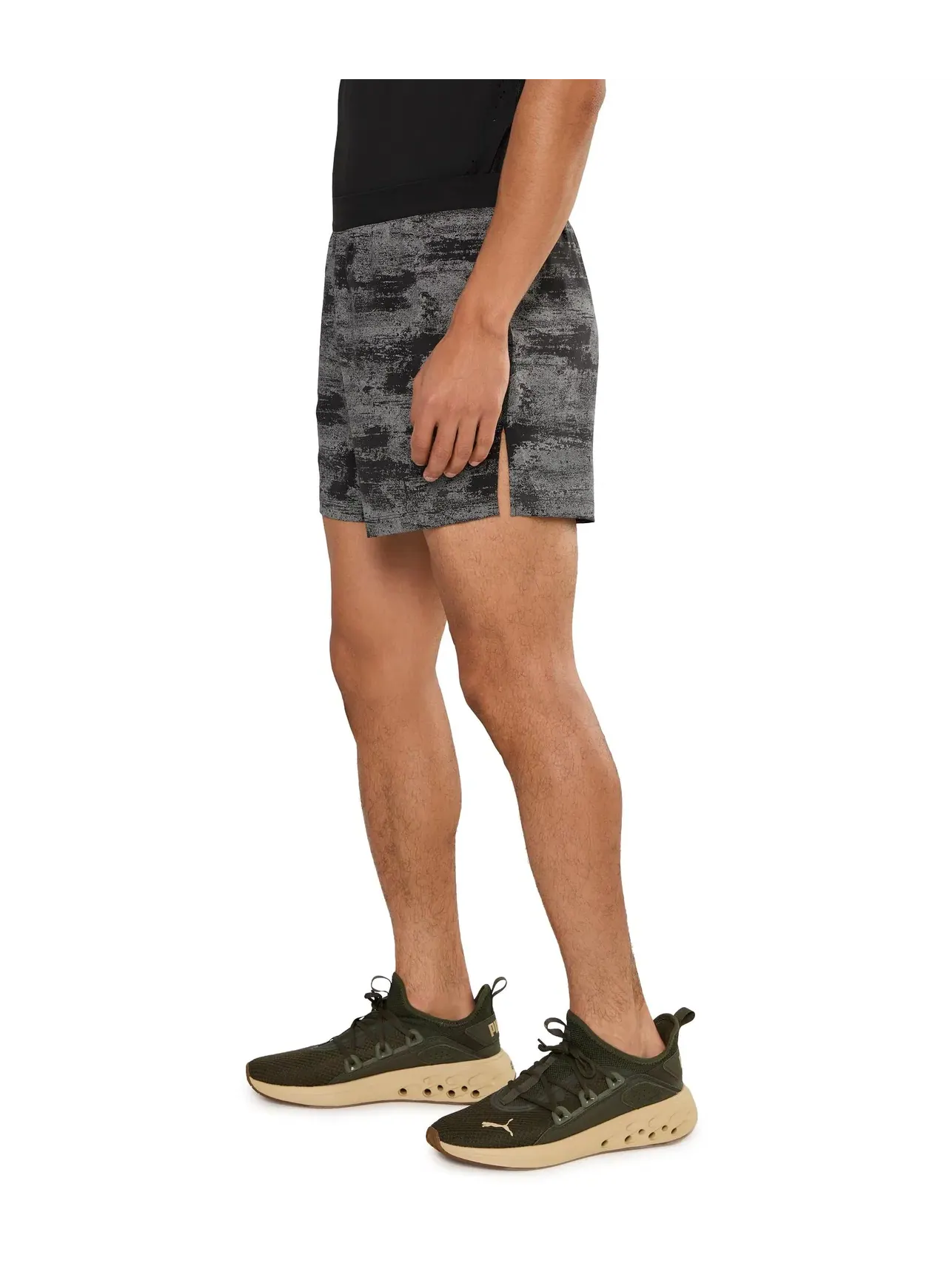Шорты Dreamrun 5 "Brightside All Over Print" Puma — изображение 3 из 5, черный