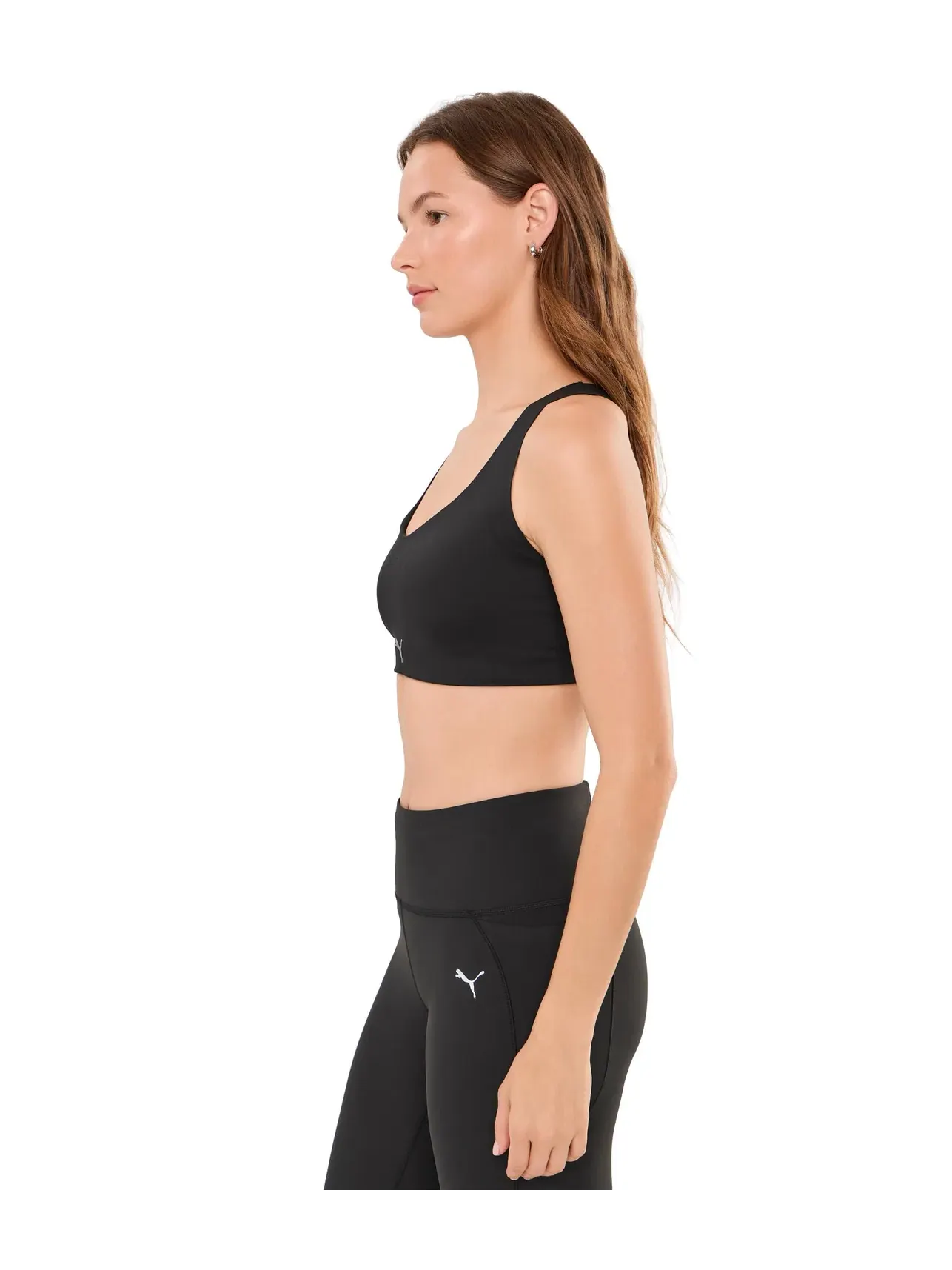 Спортивный бюстгальтер с высокой поддержкой и открытой спиной PWRMode High Impact Racerback Sports Bra Puma, черный