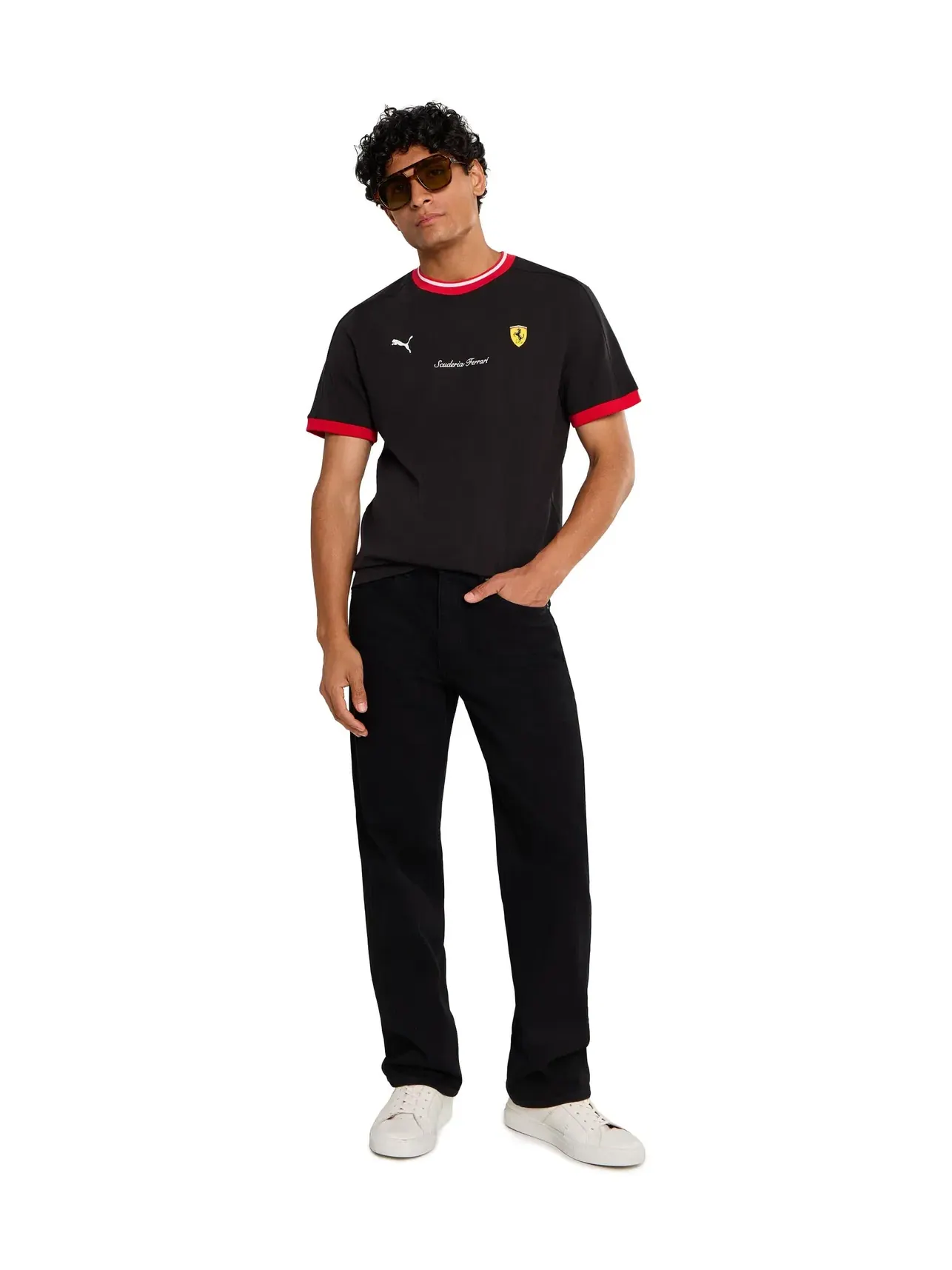 Футболка Scuderia Ferrari Lifestyle Puma — изображение 2 из 5, черный