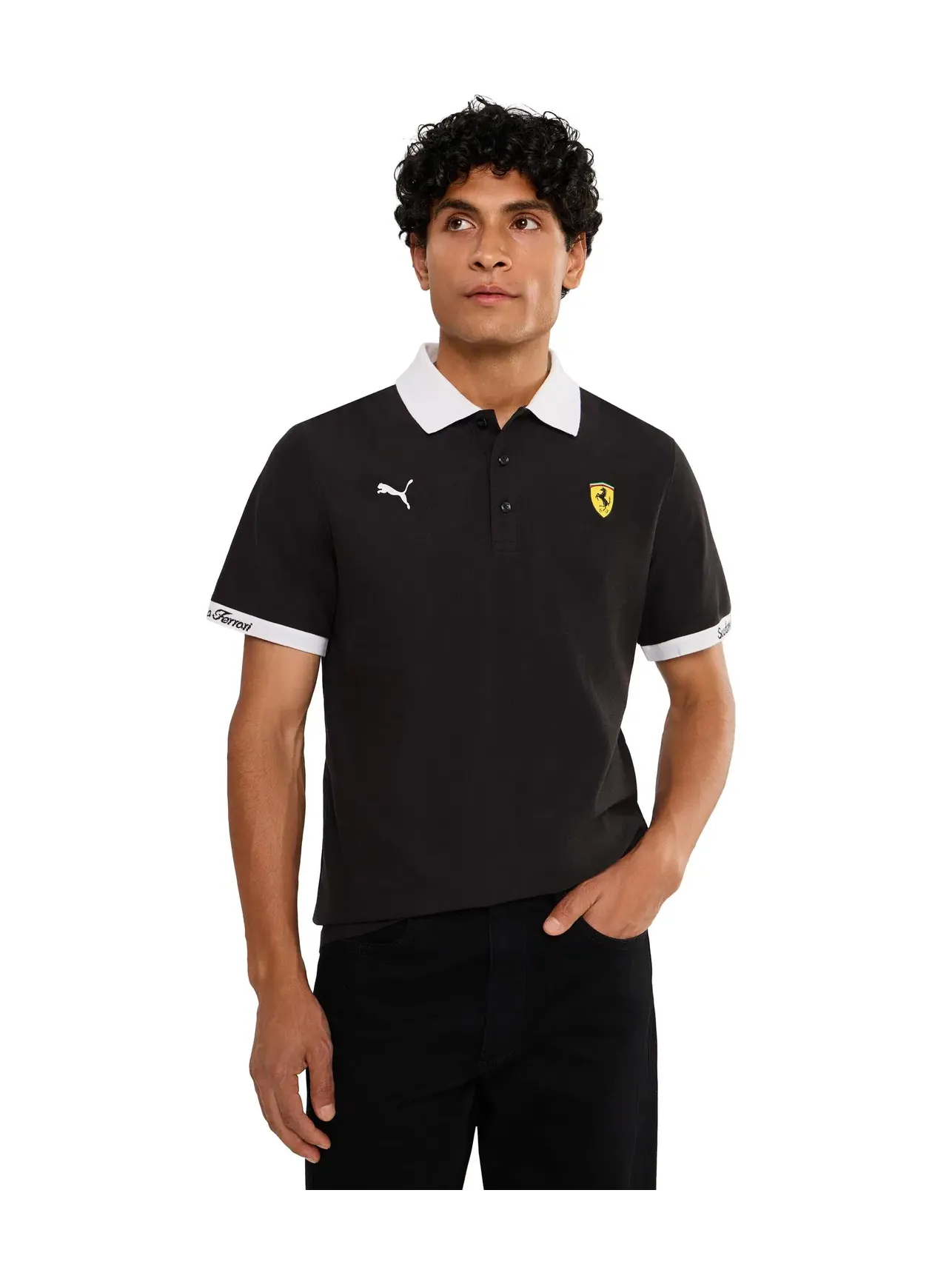 Поло Scuderia Ferrari Piquet Polo Puma — изображение 1 из 5, черный