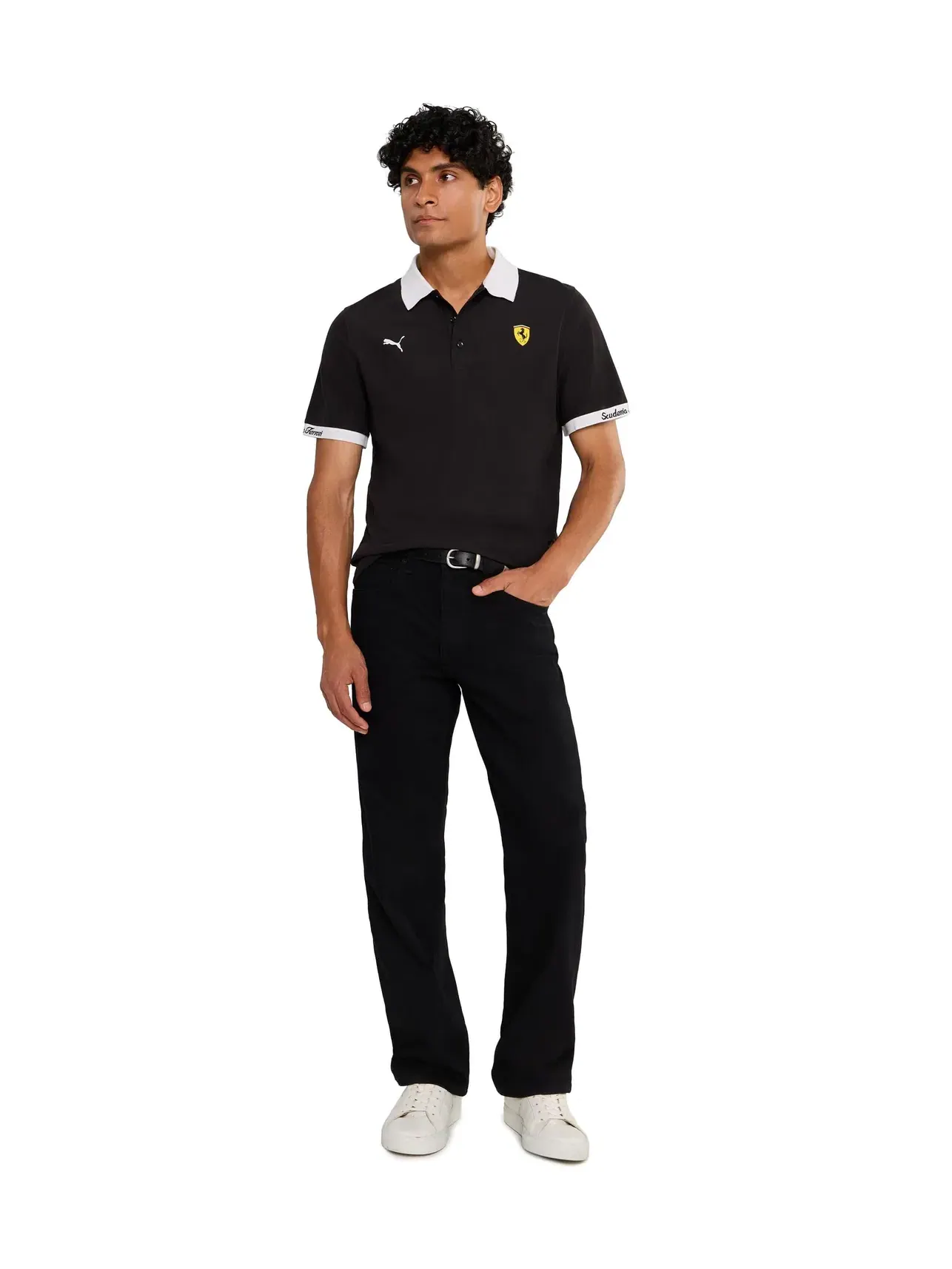 Поло Scuderia Ferrari Piquet Polo Puma — изображение 2 из 5, черный