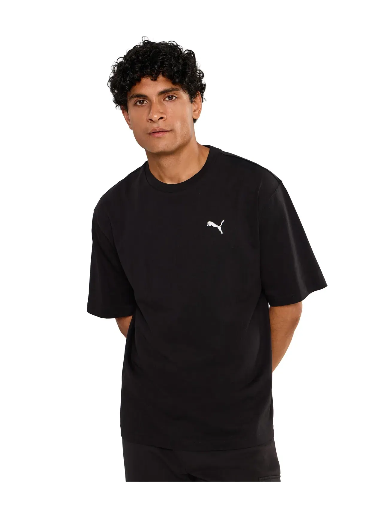 Футболка Essentials Boxy Puma — изображение 1 из 5, черный