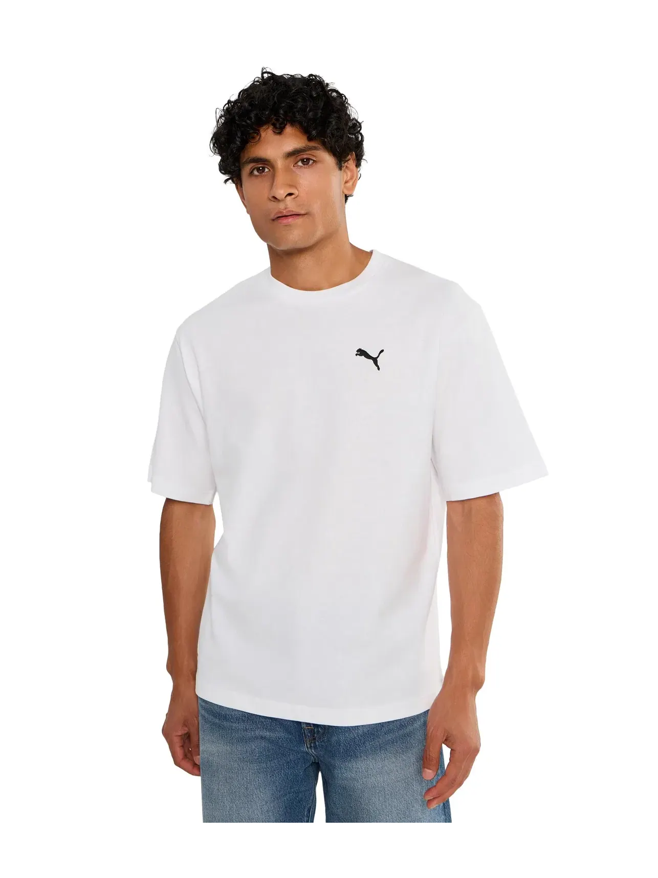 Футболка Essentials Boxy Puma — изображение 1 из 5, белый