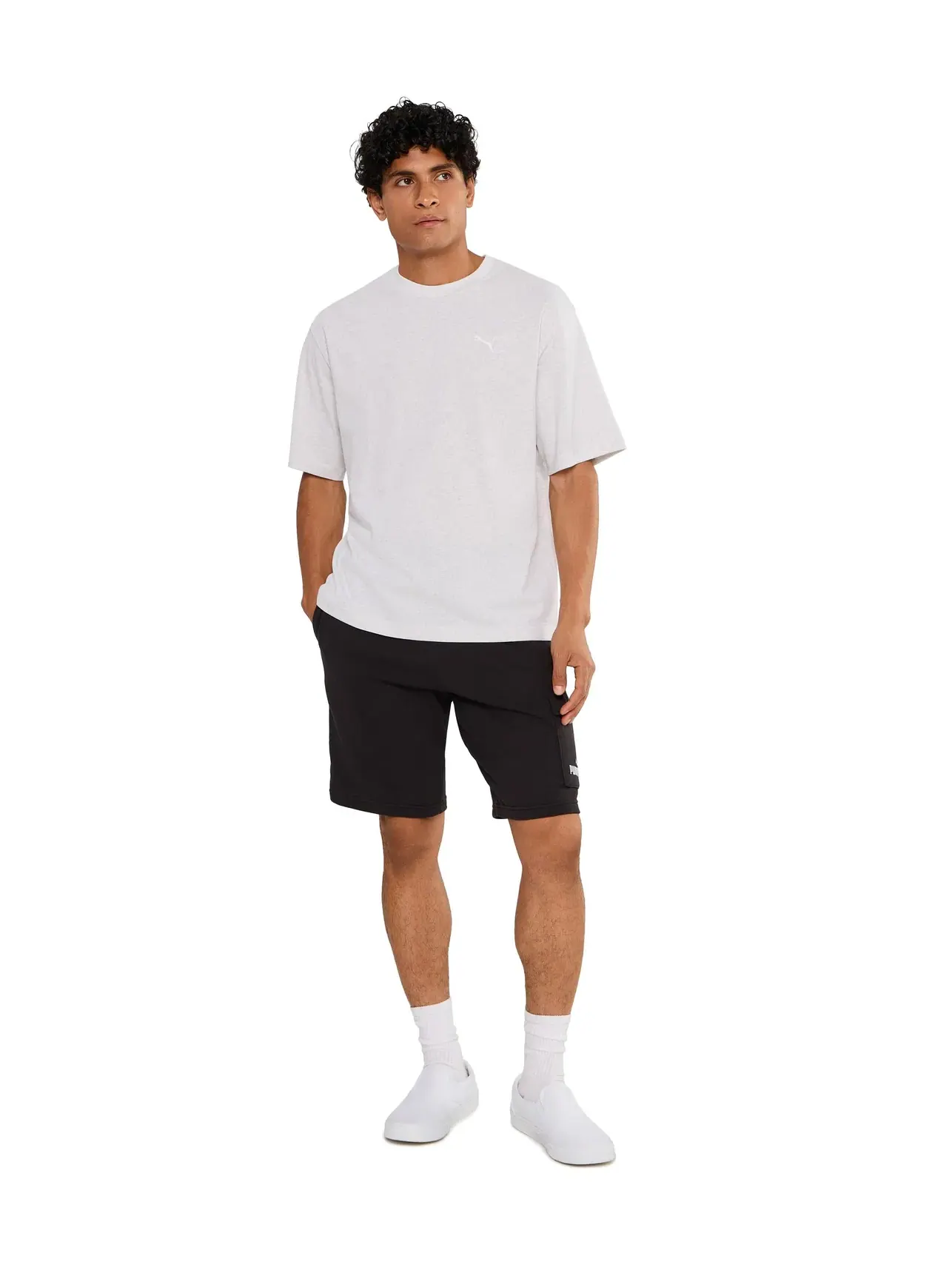 Футболка Essentials Boxy Puma — изображение 2 из 5, белый