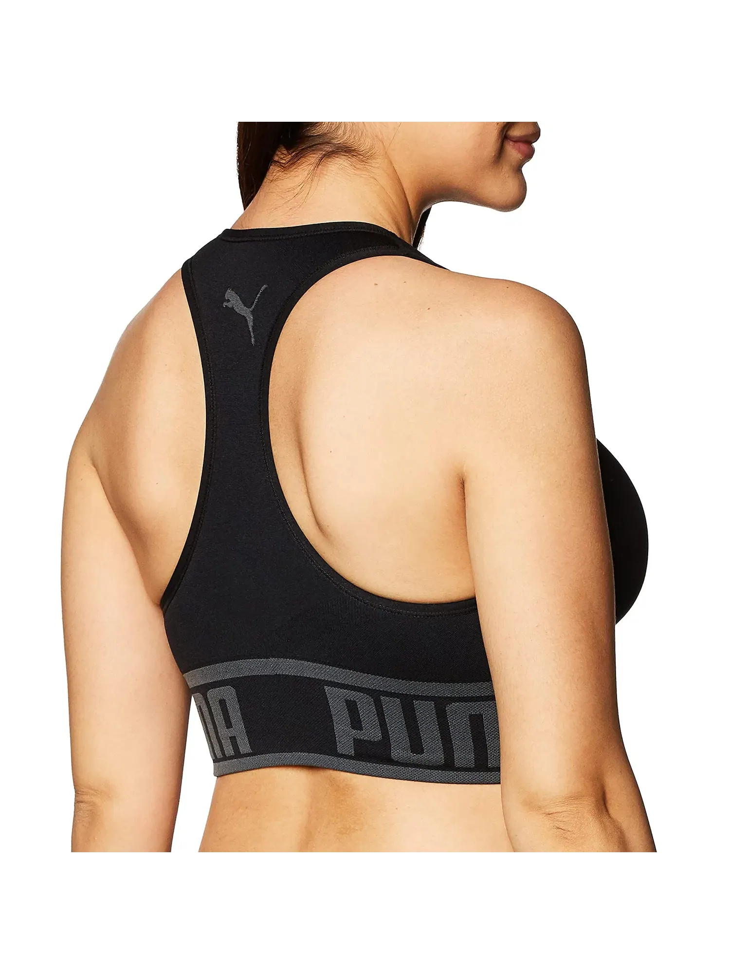 Спортивный бюстгальтер бесшовный Seamless Sports Bra Puma — изображение 2 из 2, черный