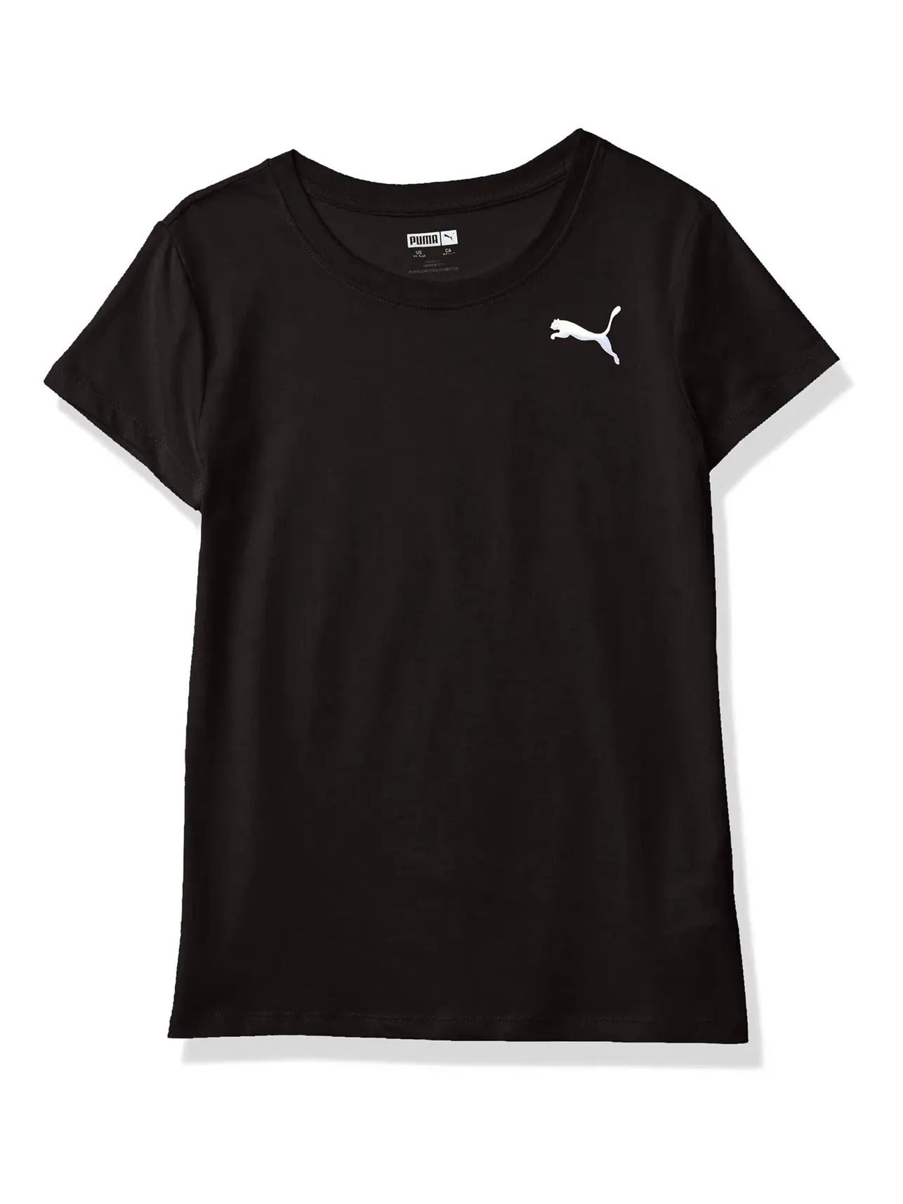 Детская футболка с логотипом Core Puma — изображение 1 из 3, черный
