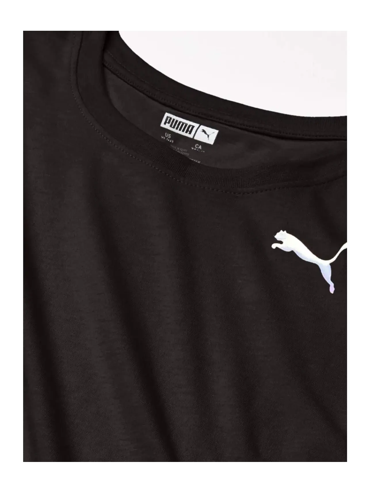 Детская футболка с логотипом Core Puma — изображение 3 из 3, черный