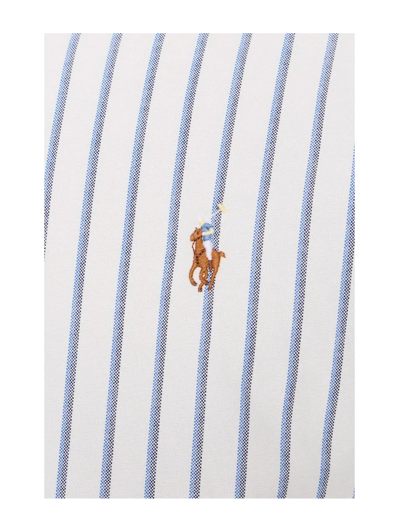 Рубашка Оксфорд в полоску Polo Ralph Lauren — изображение 5 из 5, белый/синий мульти