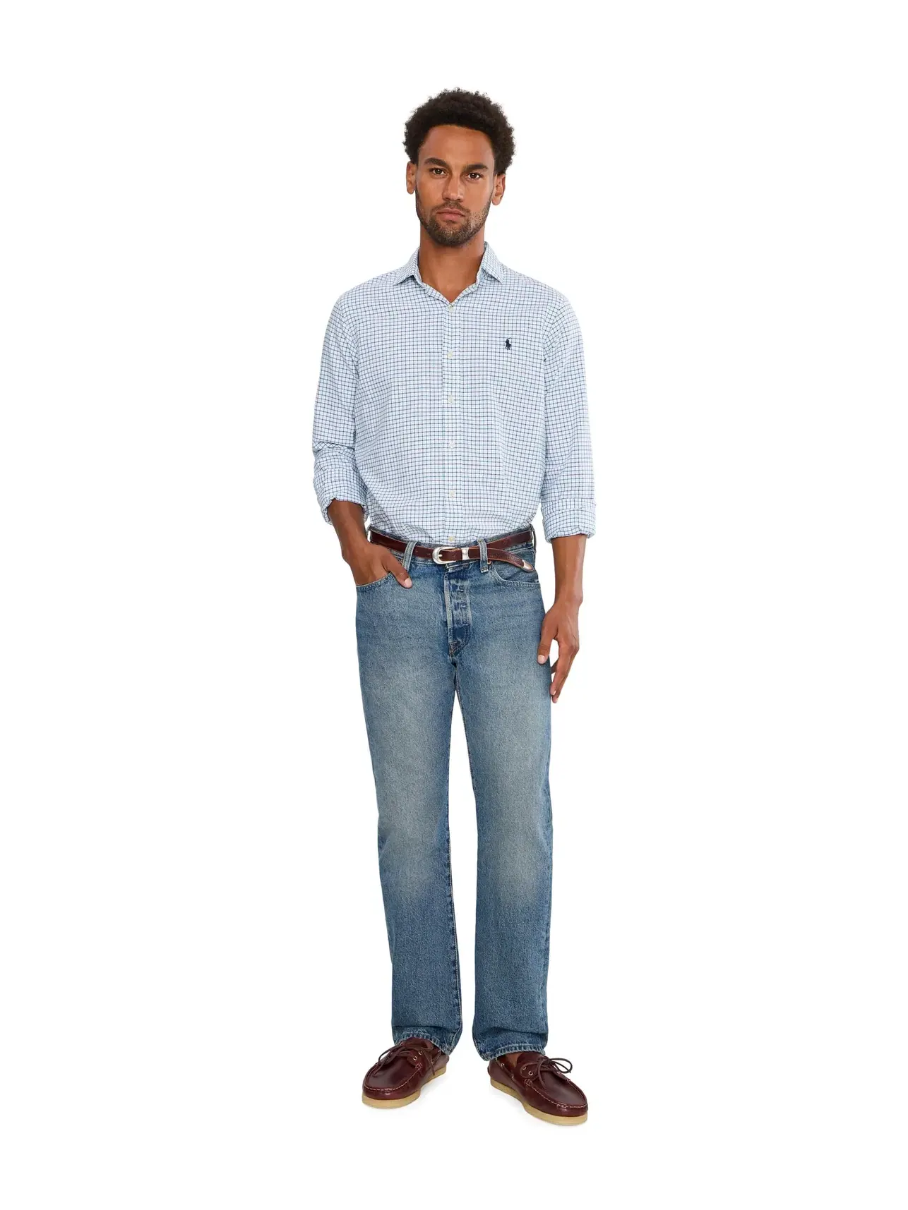 Рубашка оксфорд в клетку таттерсолл классического кроя Classic Fit Tattersall Oxford Shirt Polo Ralph Lauren