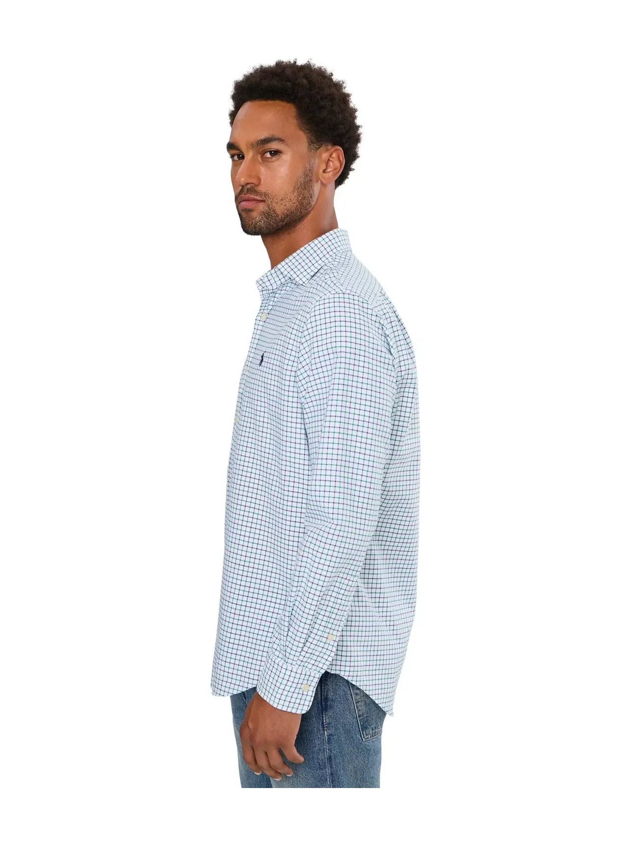 Рубашка оксфорд в клетку таттерсолл классического кроя Classic Fit Tattersall Oxford Shirt Polo Ralph Lauren
