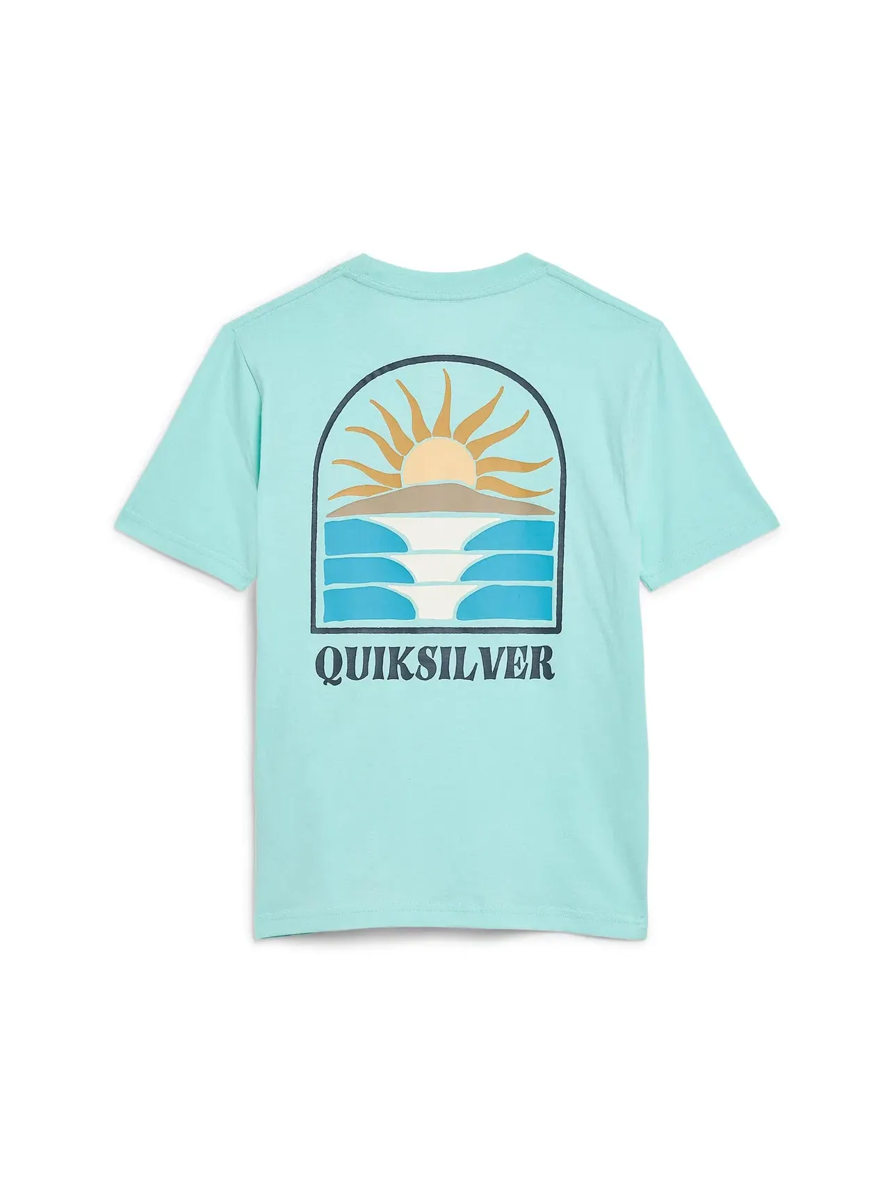 Футболка с коротким рукавом "Рассветный патруль" (для детей постарше) Quiksilver Kids — изображение 2 из 3, синий светлый