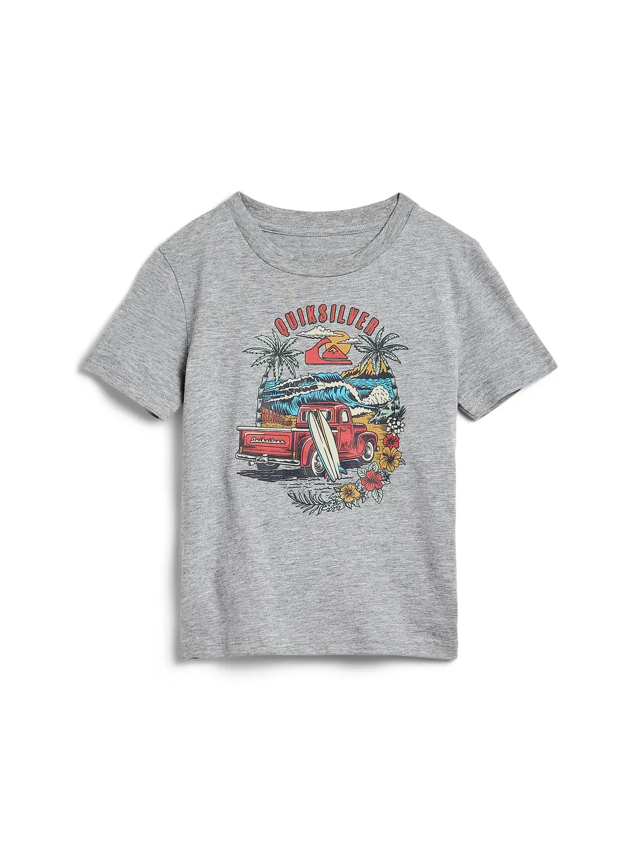 Футболка с коротким рукавом "Beach Ride" (для маленьких детей) Quiksilver Kids — серый