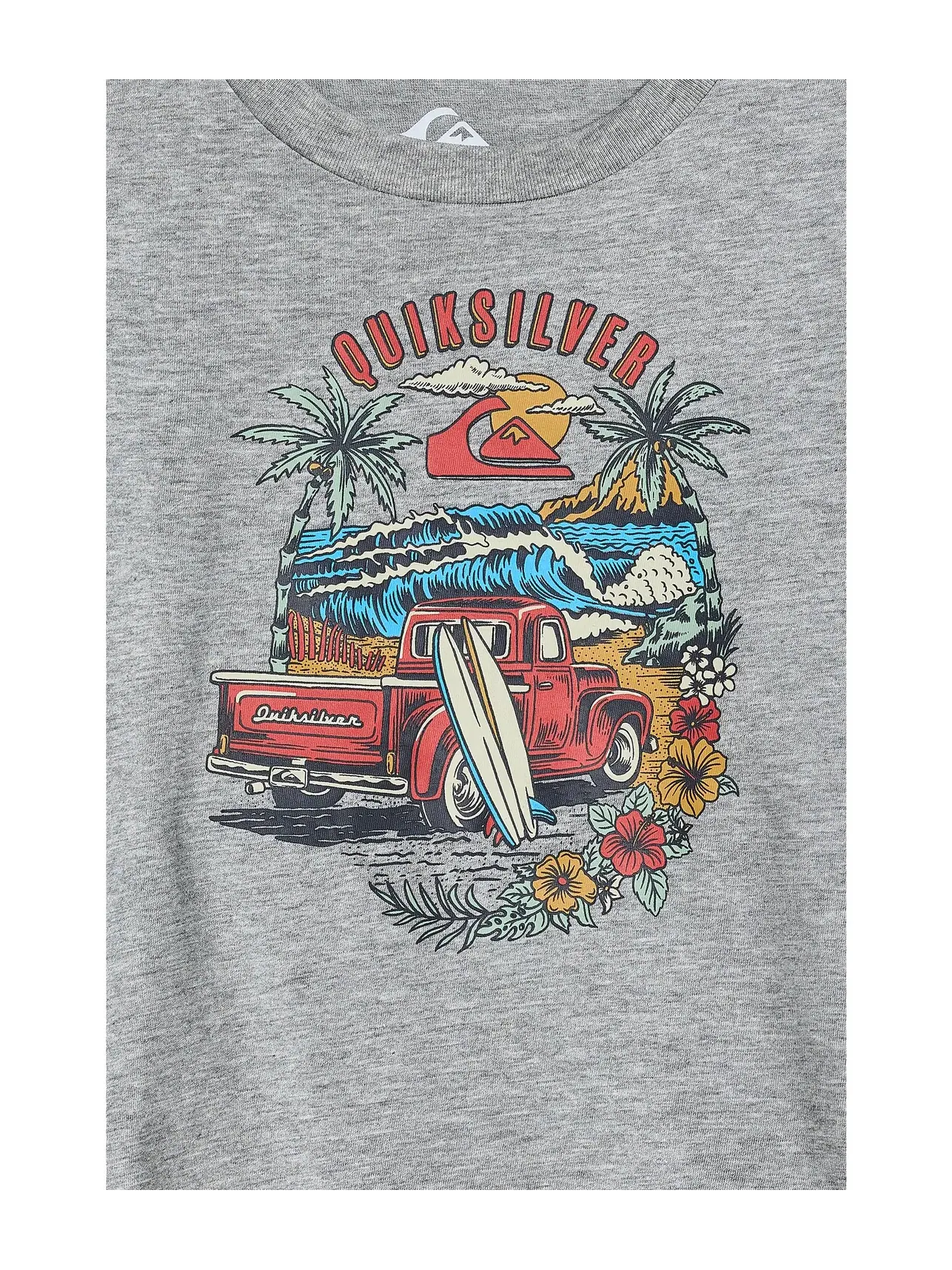 Футболка с коротким рукавом "Beach Ride" (для маленьких детей) Quiksilver Kids — изображение 3 из 3, серый