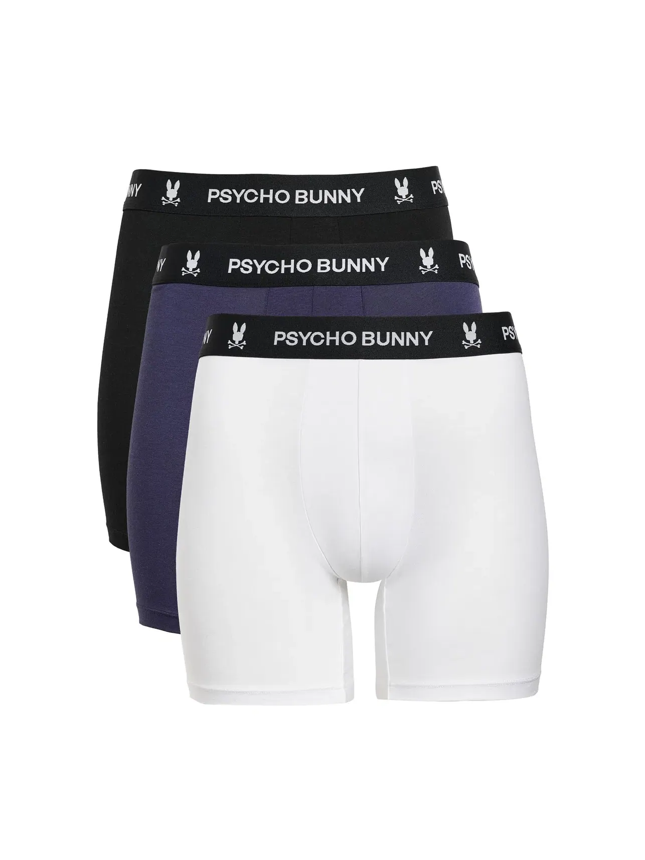 Боксеры-брифы, 3 пары 3-Pack Boxer Briefs Psycho Bunny — белый