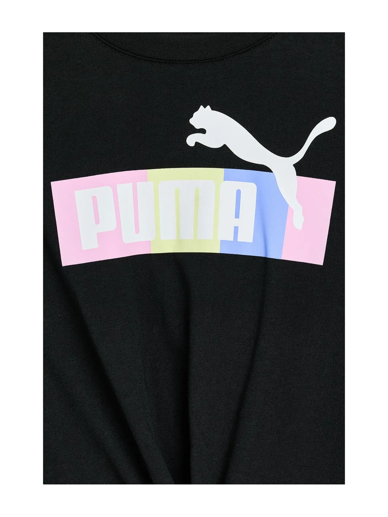 Комплект из футболки и велосипедных шорт (для маленьких детей) Puma Kids — изображение 3 из 3, черный