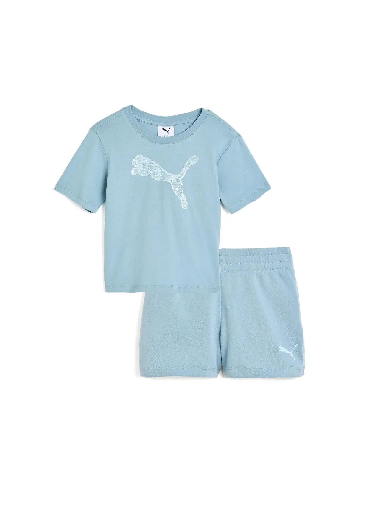 Комплект из футболки и флисовых шорт (для малышей) Puma Kids — изображение 1 из 3, синий