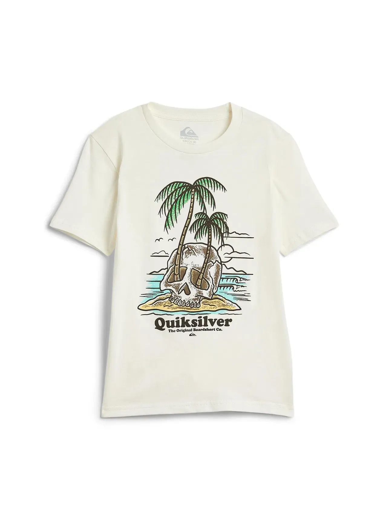 Футболка с коротким рукавом для детей постарше Quiksilver Kids — изображение 1 из 3, белый