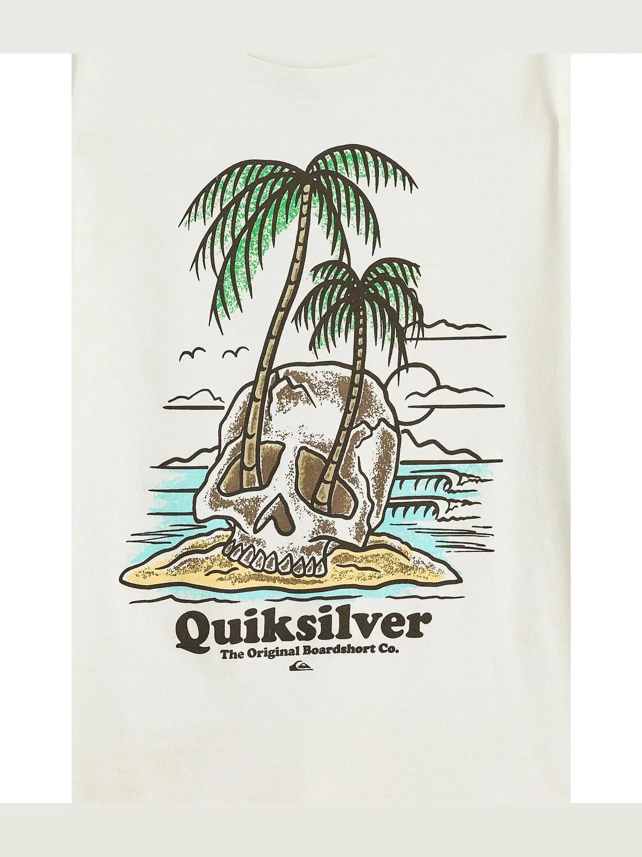 Футболка с коротким рукавом для детей постарше Quiksilver Kids — изображение 3 из 3, белый