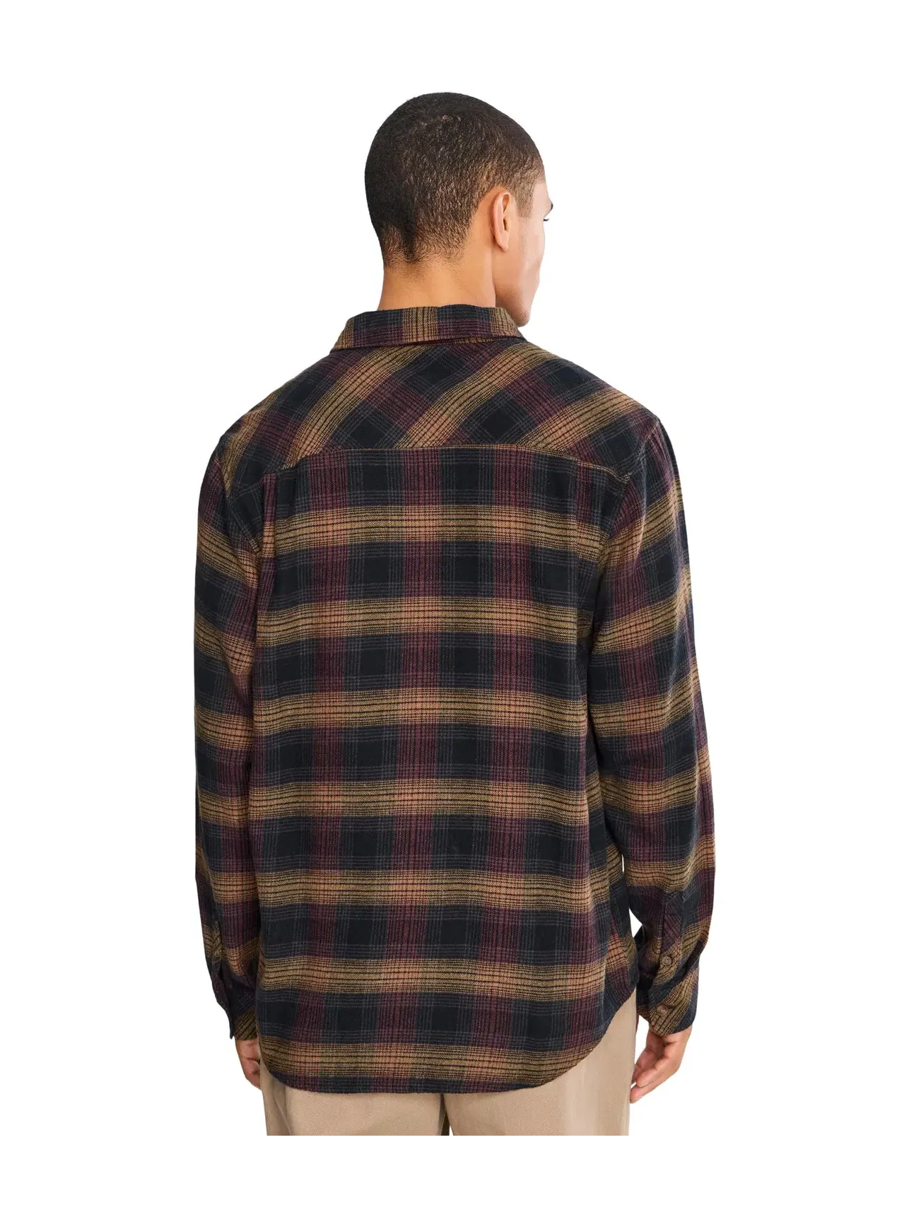 Топ из фланели в клетку Breakwater Check Flannel Woven Quiksilver — изображение 4 из 5, серый