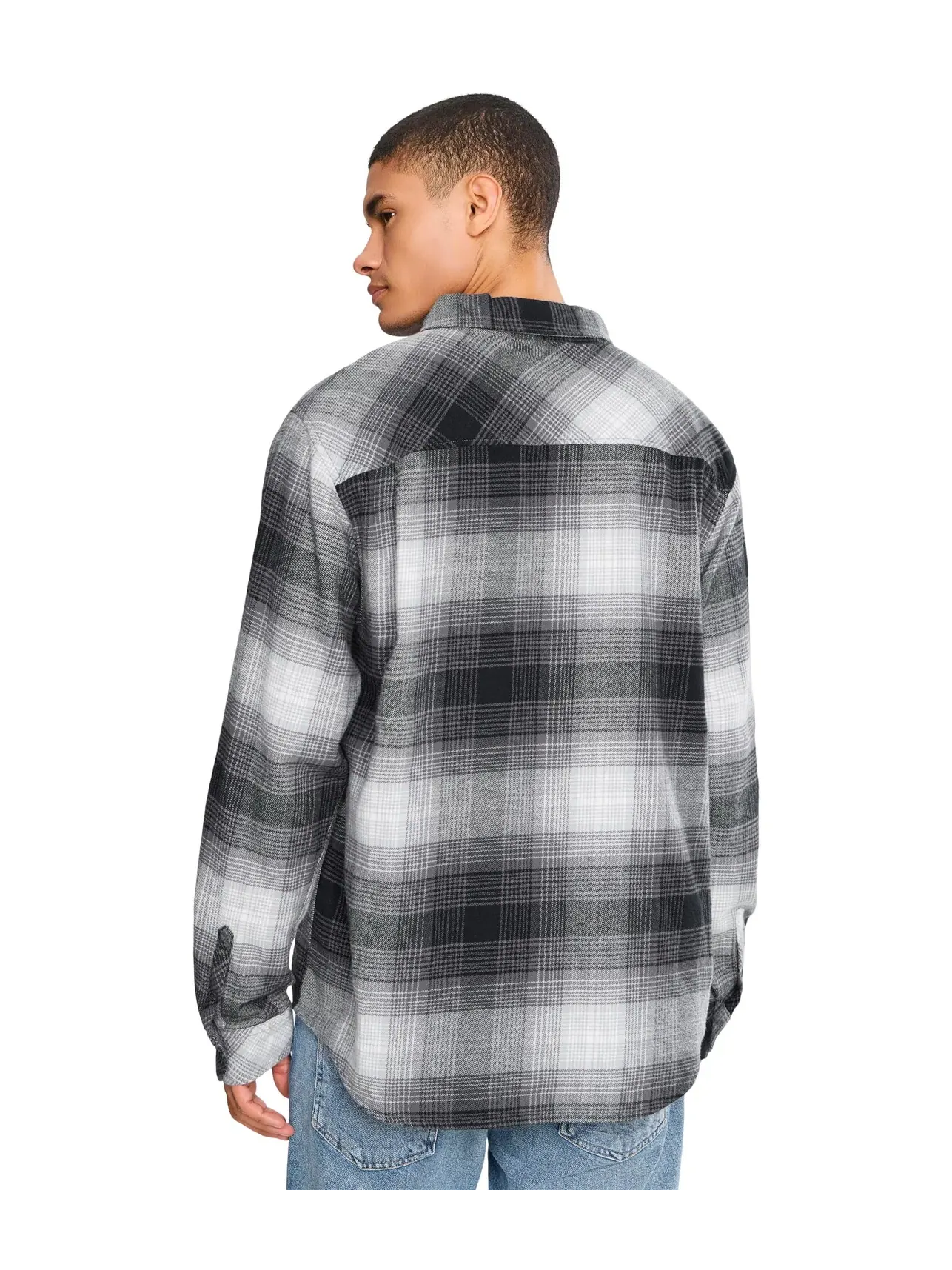 Топ из фланели Avalon Flannel Woven Quiksilver — изображение 4 из 5, серый