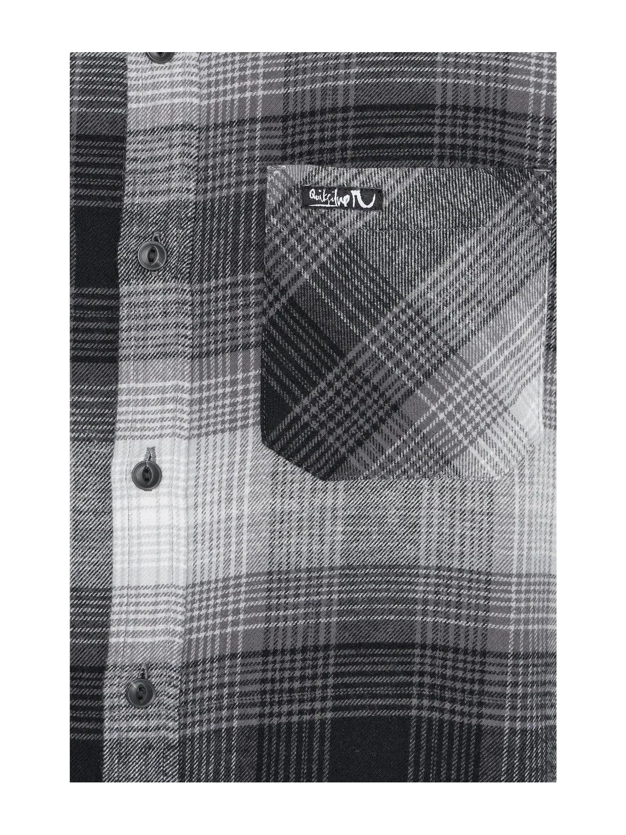 Топ из фланели Avalon Flannel Woven Quiksilver — изображение 5 из 5, серый