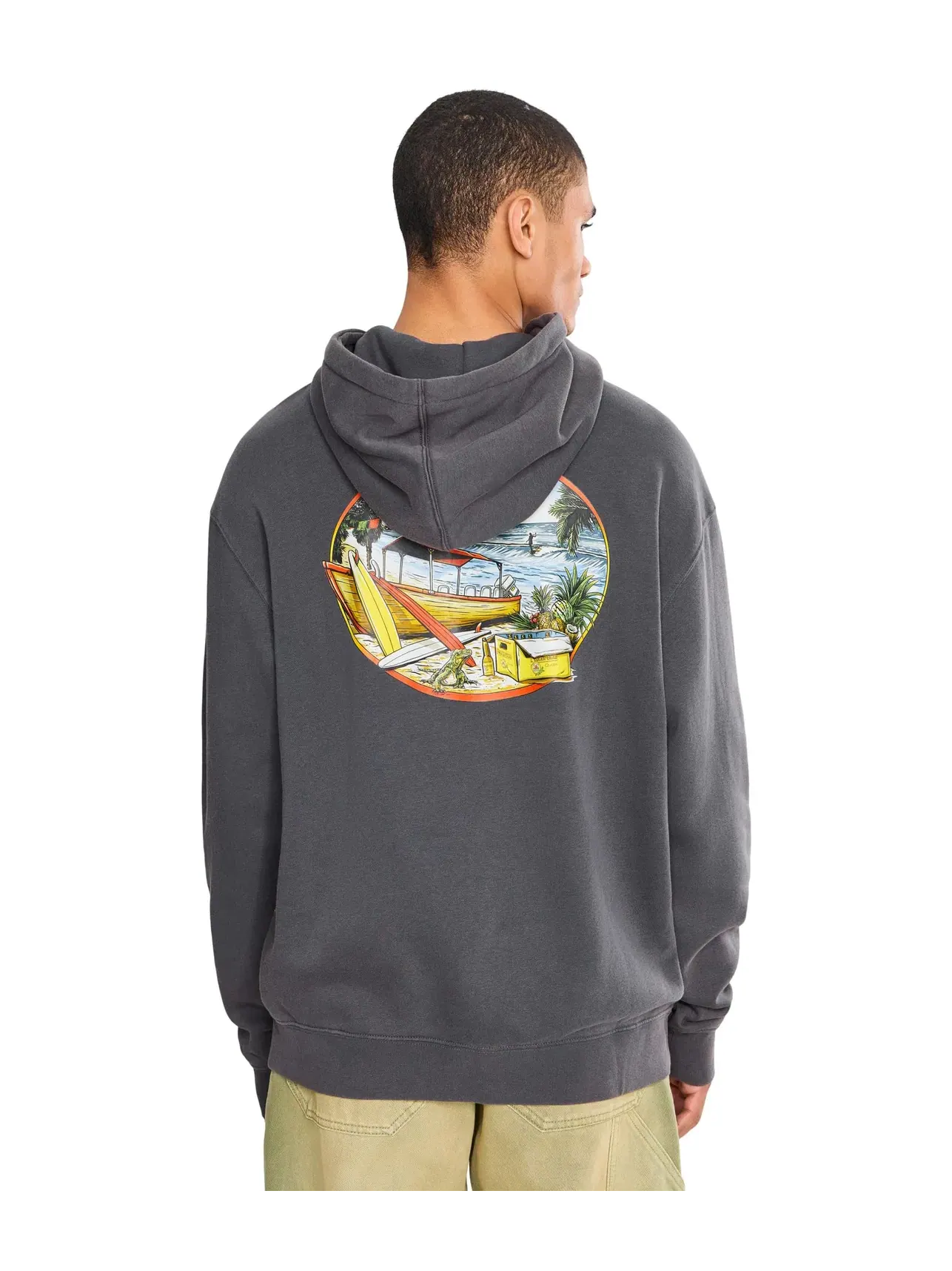 Толстовка Pacifico Sayulita Crusing Quiksilver — изображение 4 из 5, фантомный