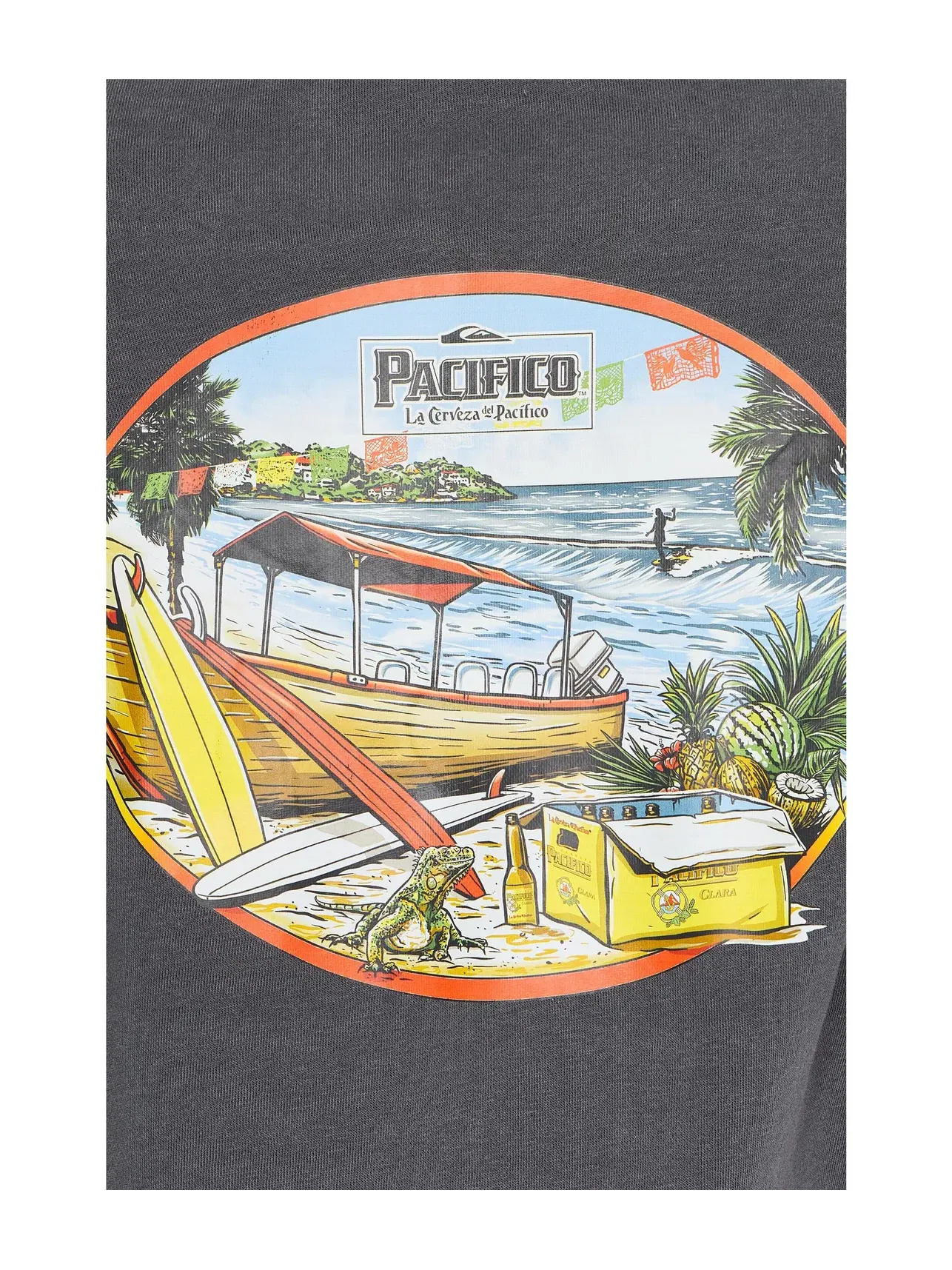 Толстовка Pacifico Sayulita Crusing Quiksilver — изображение 5 из 5, фантомный