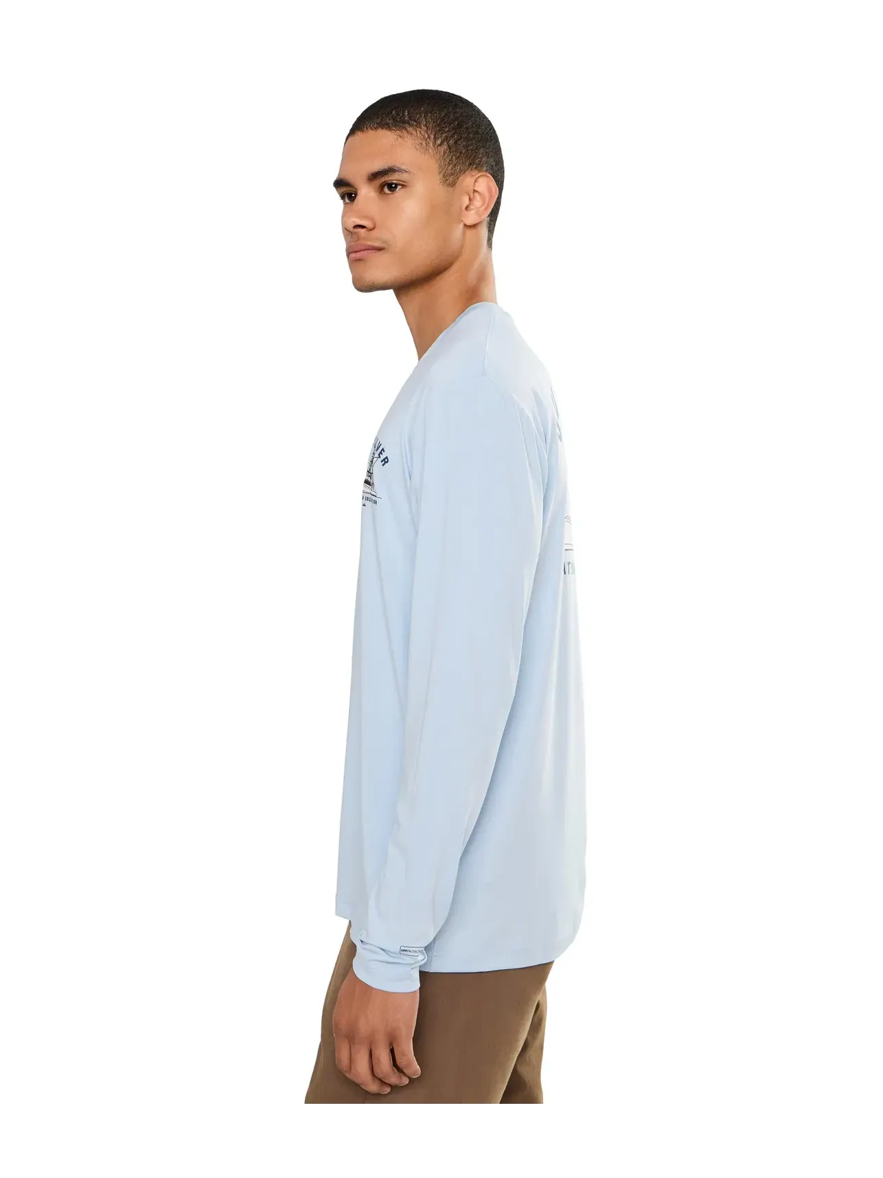 Футболка с длинным рукавом Offshore Angler для серфинга Quiksilver — изображение 3 из 5, голубой