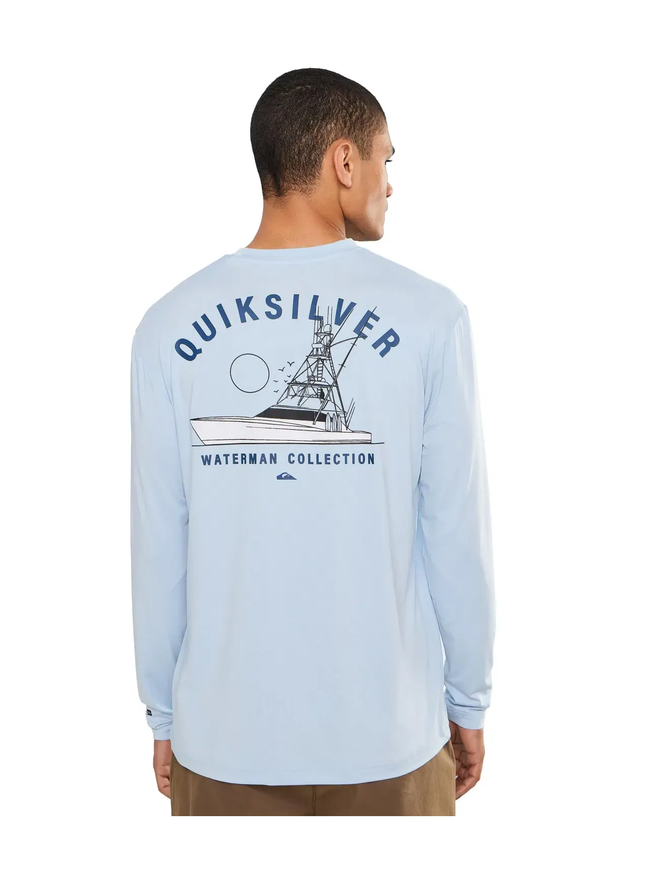 Футболка с длинным рукавом Offshore Angler для серфинга Quiksilver — изображение 4 из 5, голубой