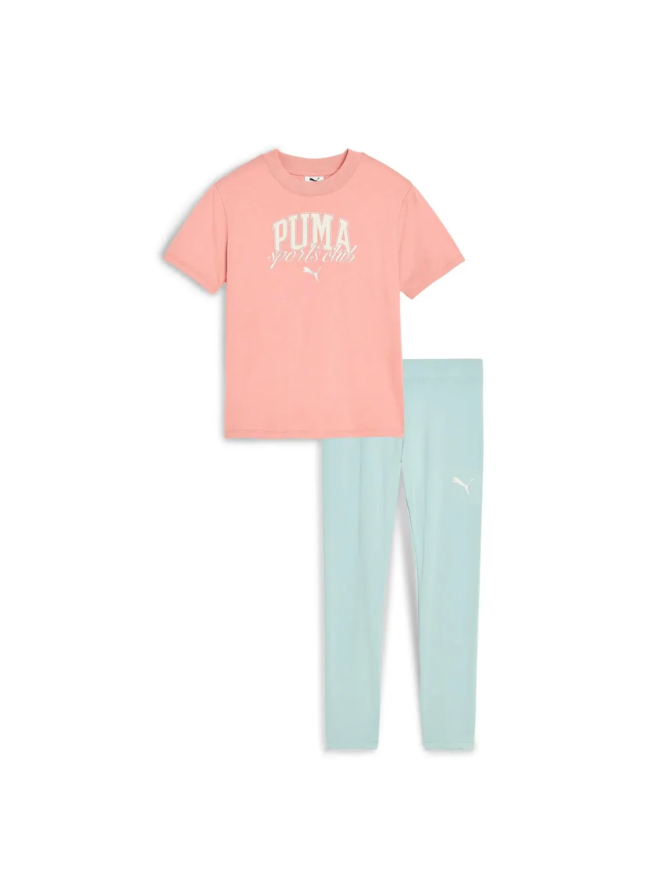 Комплект из футболки и леггинсов (для маленьких детей) Puma Kids — изображение 1 из 3, розовый/мульти