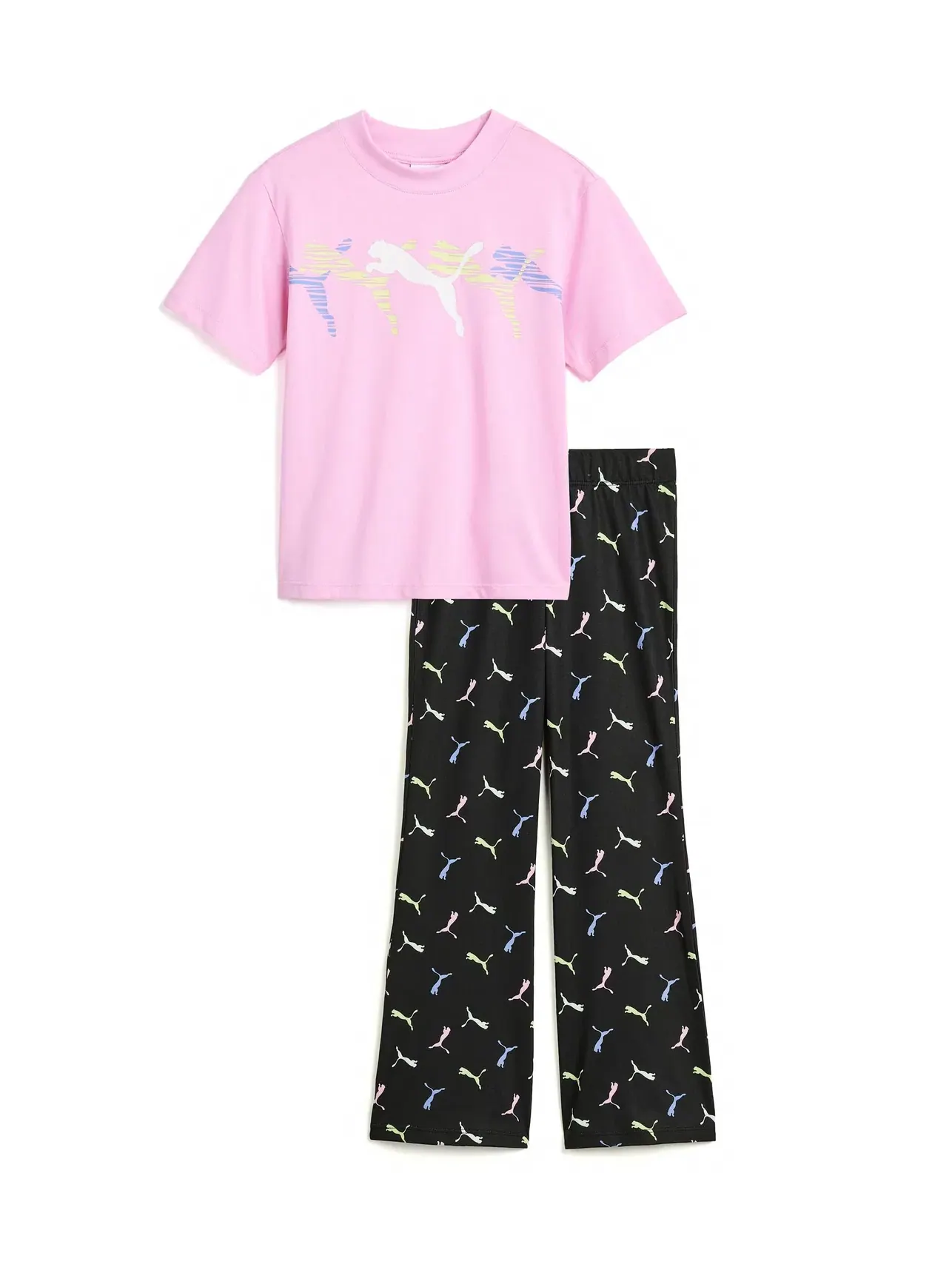 Комплект из футболки и леггинсов (для маленьких детей) Puma Kids — розовый