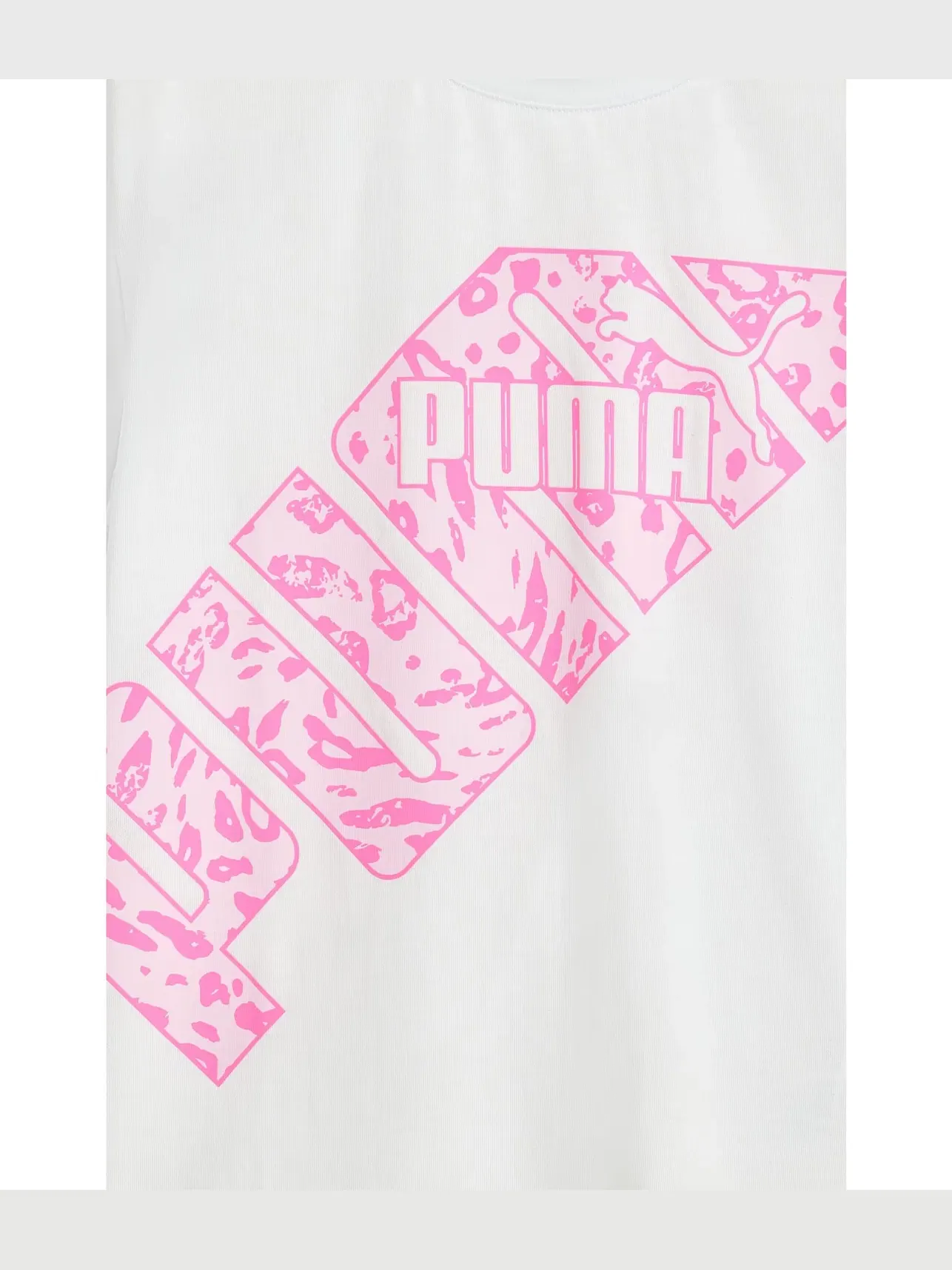 Комплект из футболки и велосипедных шорт (для детей постарше) Puma Kids — изображение 3 из 3, белый/розовый