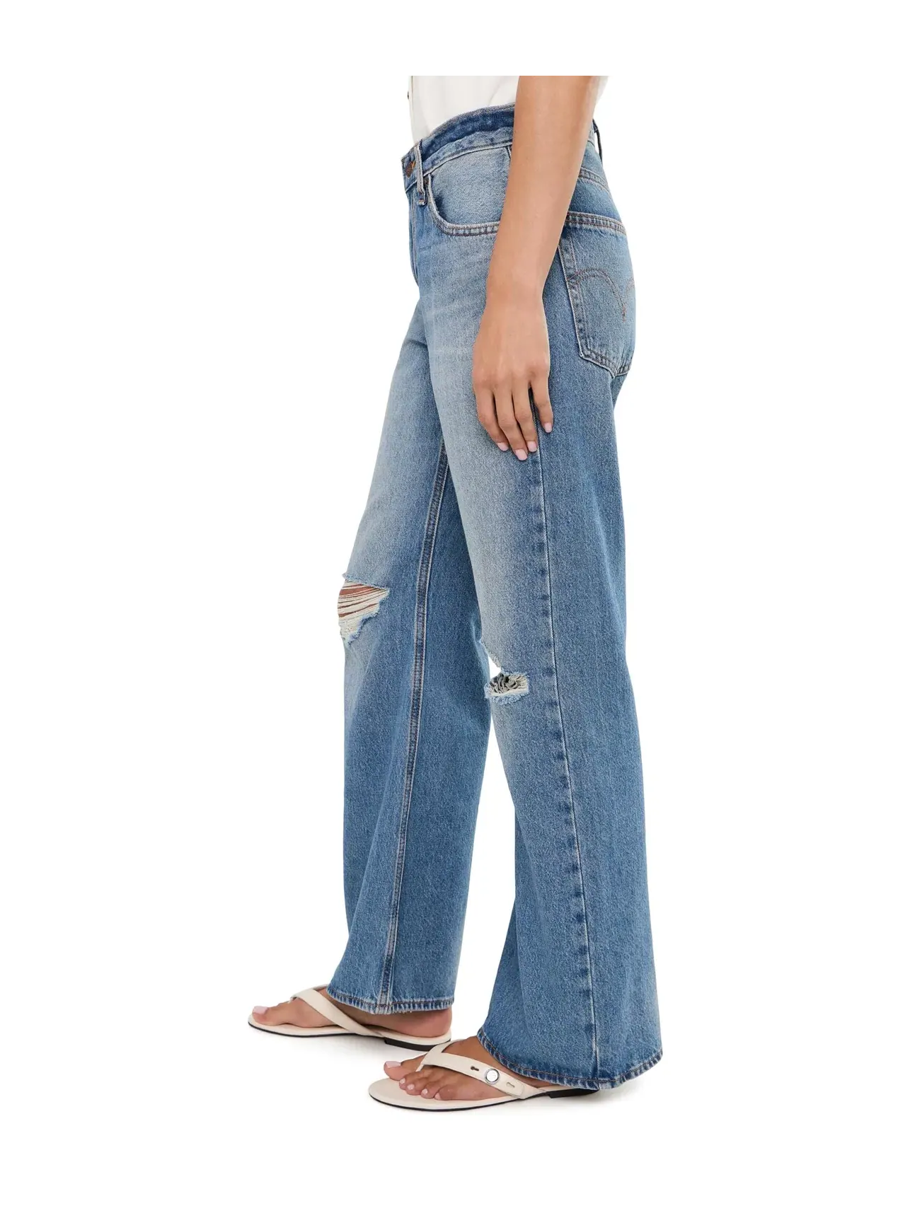 Свободные брюки-клеш Middy Loose Bootcuts Levi'S Womens — изображение 3 из 5, желтый