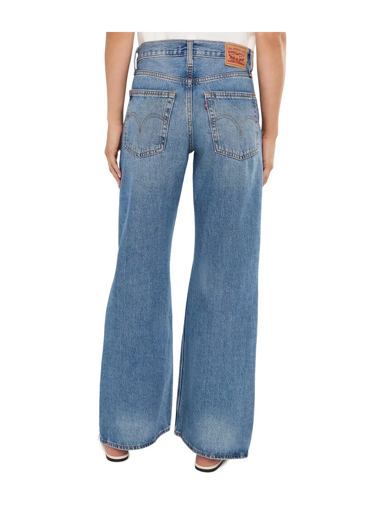 Свободные брюки-клеш Middy Loose Bootcuts Levi'S Womens — изображение 4 из 5, желтый