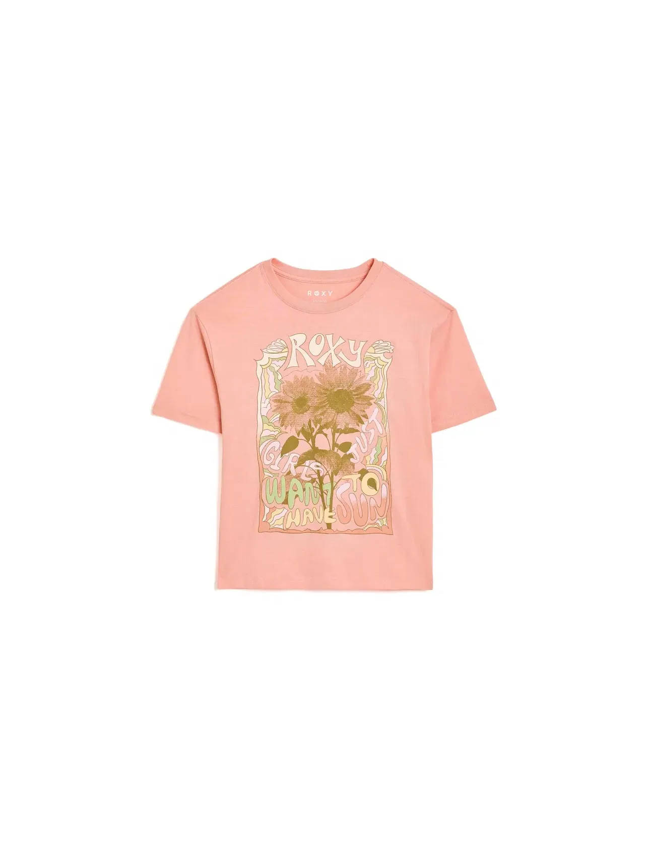 Футболка Sunshine Oversized (для детей постарше) Roxy Kids — розовый