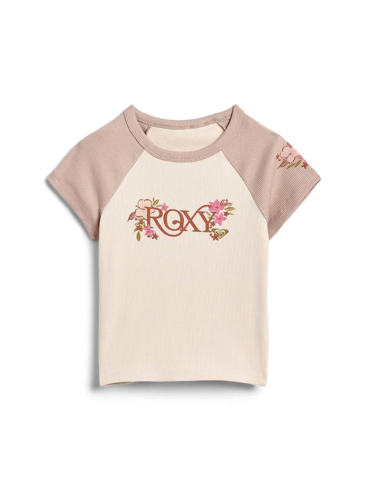 Детская футболка Bouquet Baby Tee (для детей постарше) Roxy Kids — бежевый