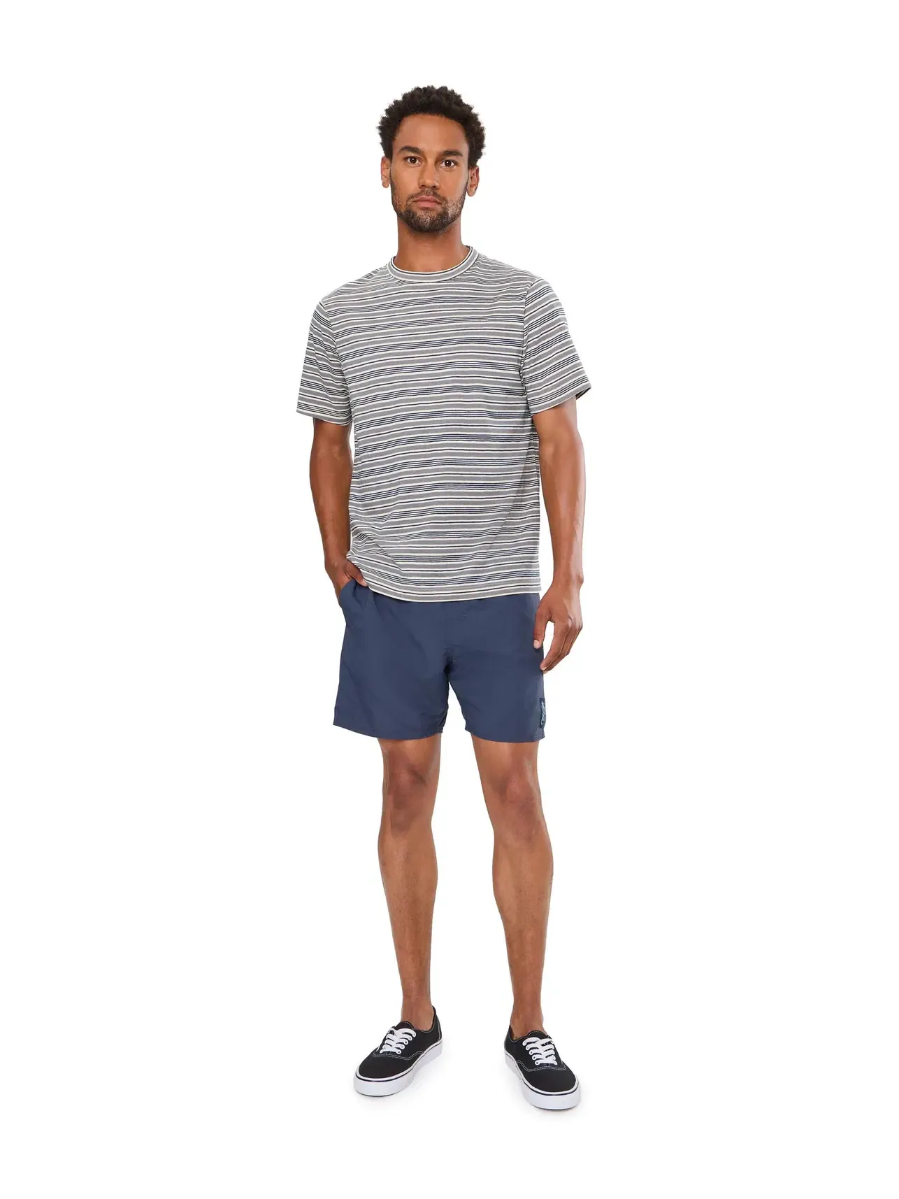 Шорты 17" Crest Elastic Shorts Rvca — изображение 2 из 5, синий