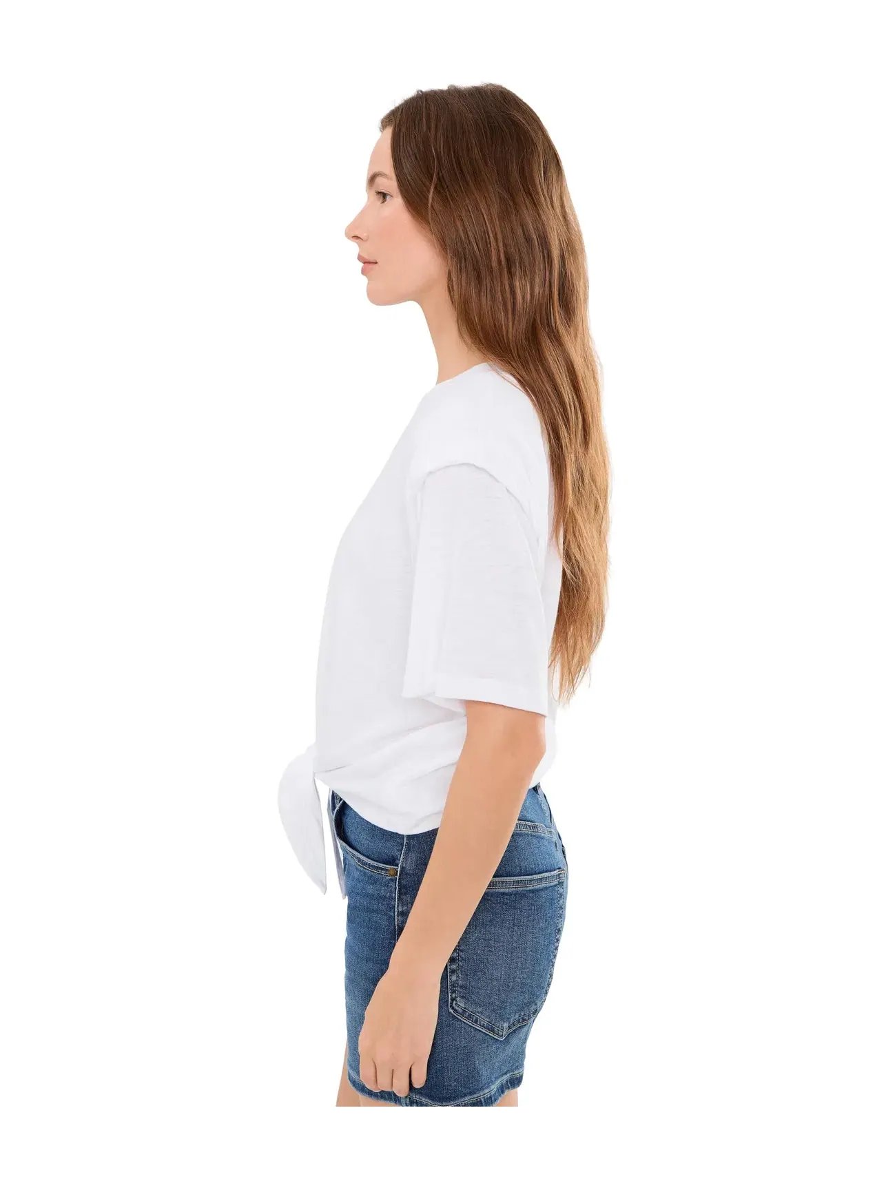 Футболки с завязками спереди Good To Go Tie Front Tees Sanctuary — изображение 3 из 5, белый