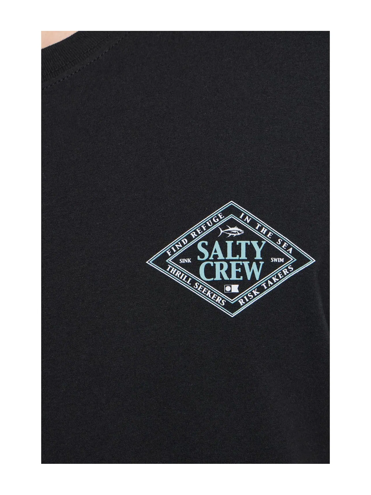Знаменитая футболка с коротким рукавом Salty Crew — изображение 5 из 5, черный