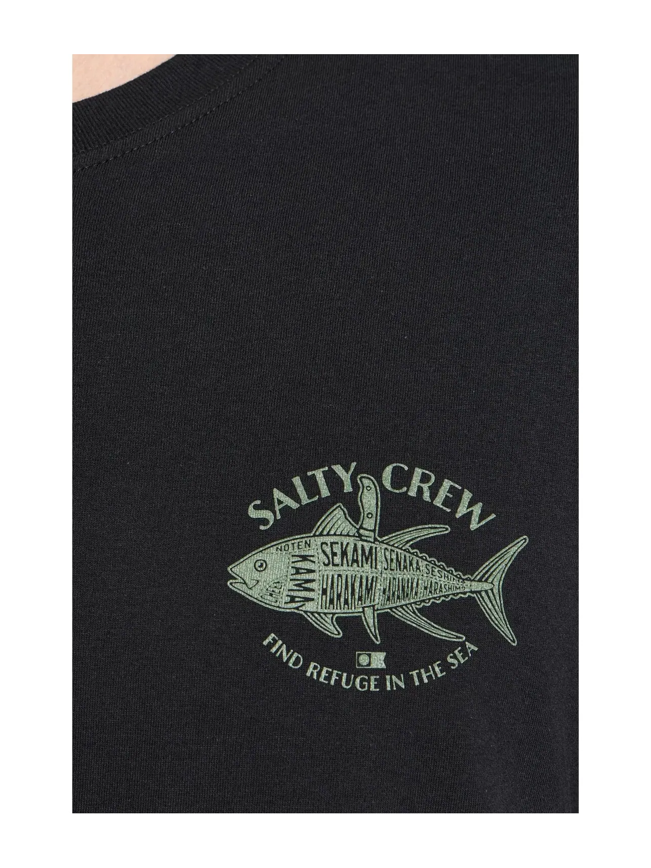 Футболка с коротким рукавом Омакасе Salty Crew — изображение 5 из 5, черный