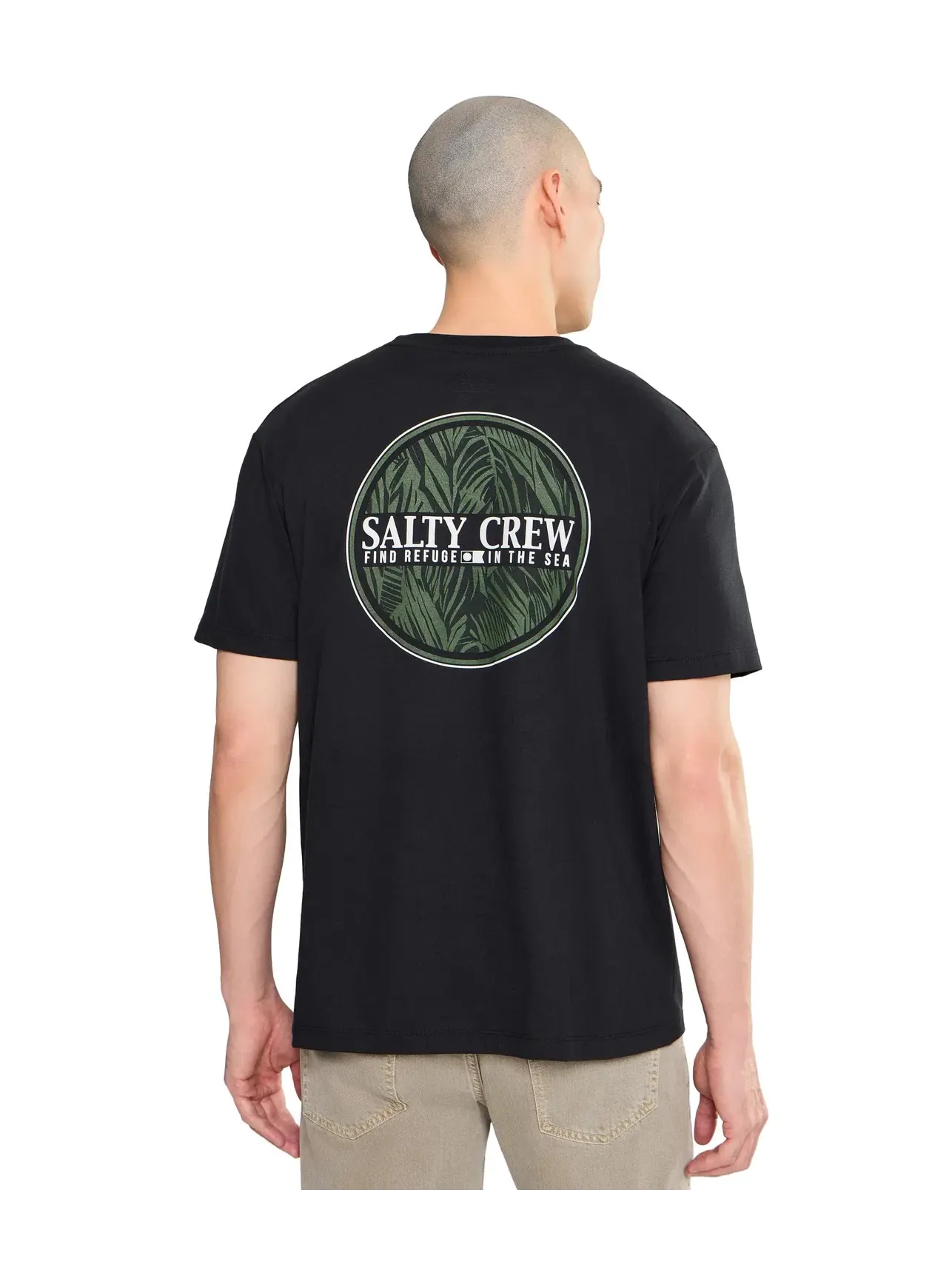 Футболка с коротким рукавом Split Fill Salty Crew — изображение 4 из 5, черный
