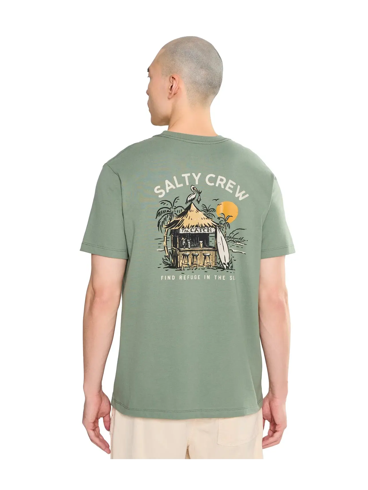 Футболка с коротким рукавом The Catch Salty Crew — изображение 4 из 5, лавр