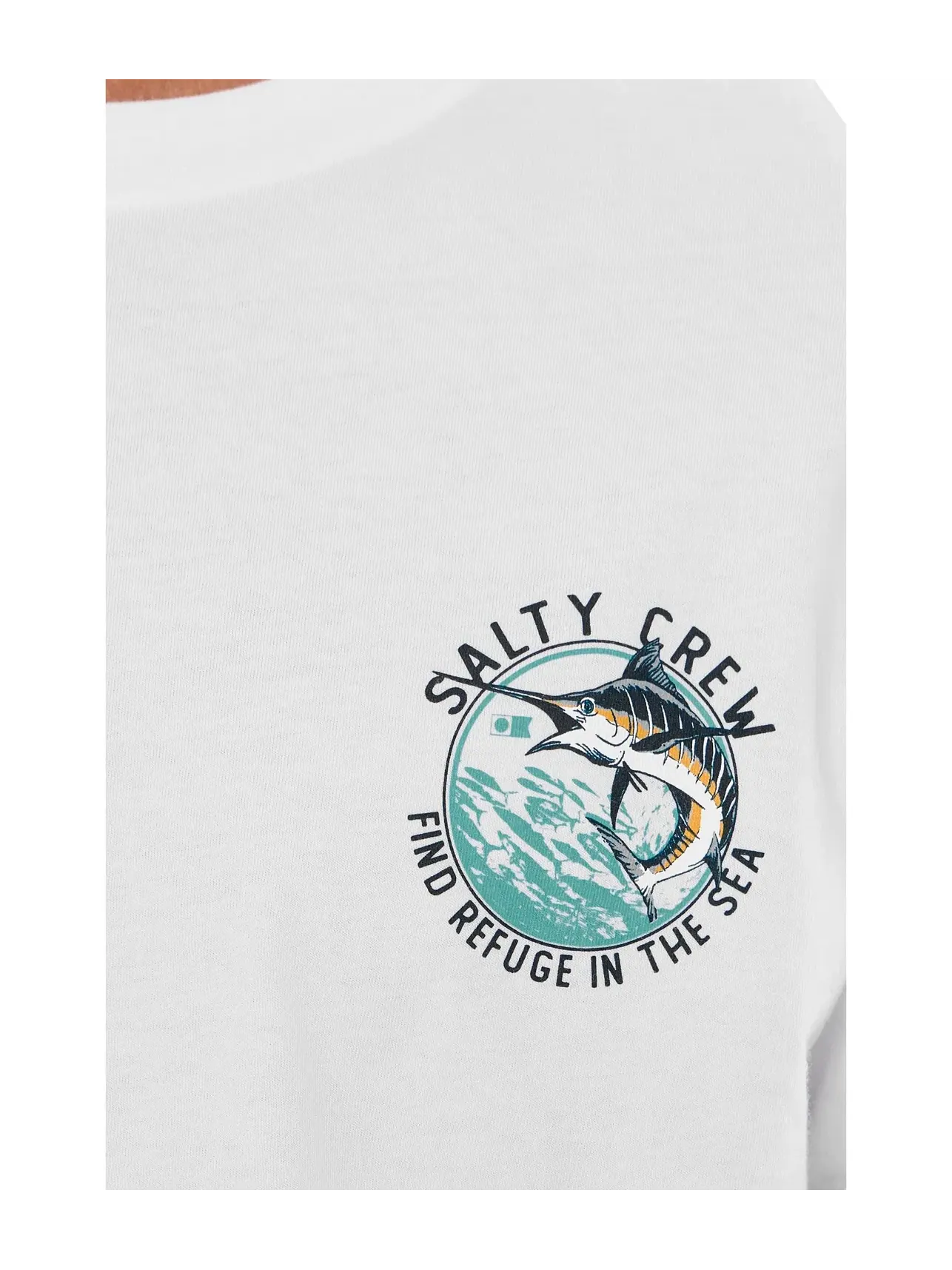 Футболка с коротким рукавом "Школьная" Salty Crew — изображение 5 из 5, белый