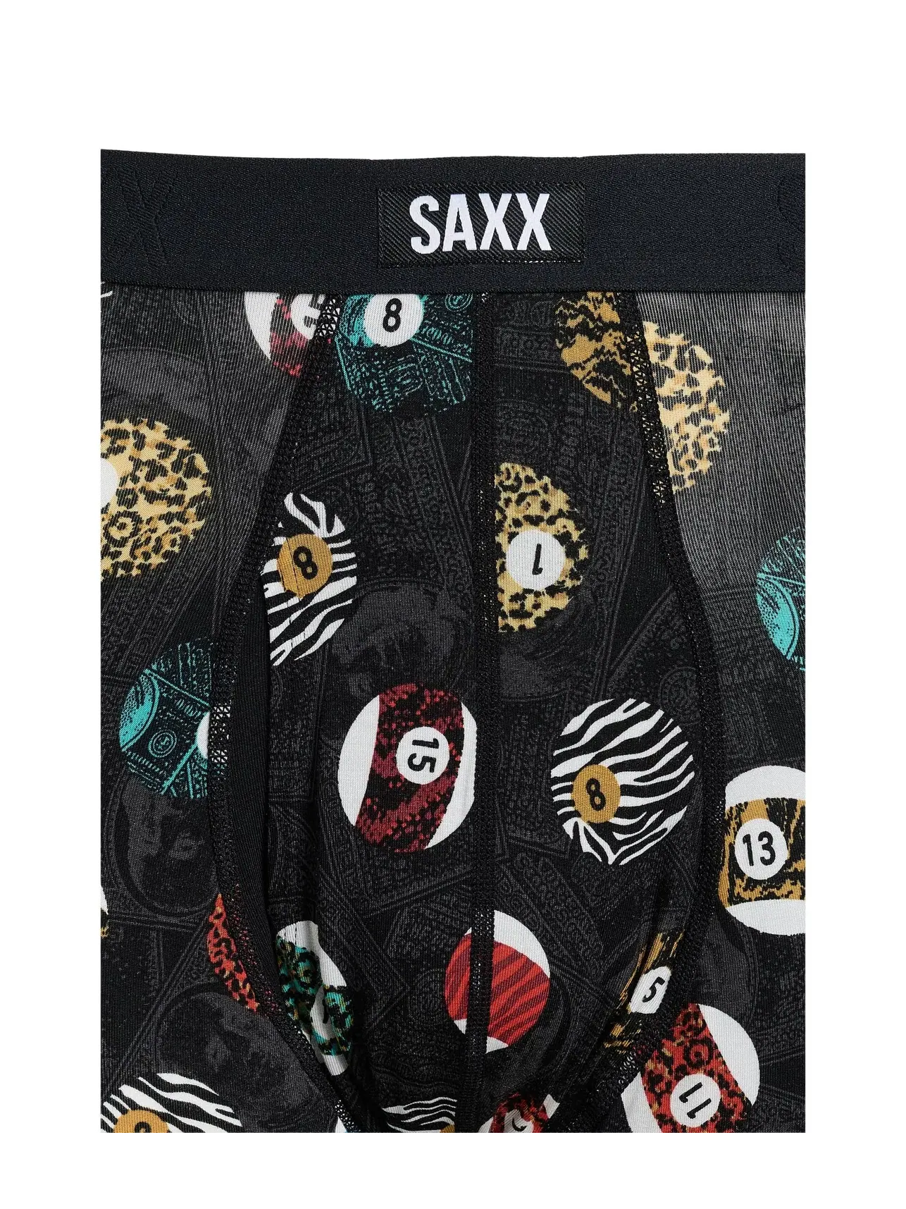 Боксеры-брифы с ширинкой сверхмягкие Vibe Xtra Soft Comfort Boxer Briefs Fly Saxx Underwear — изображение 3 из 3, черный