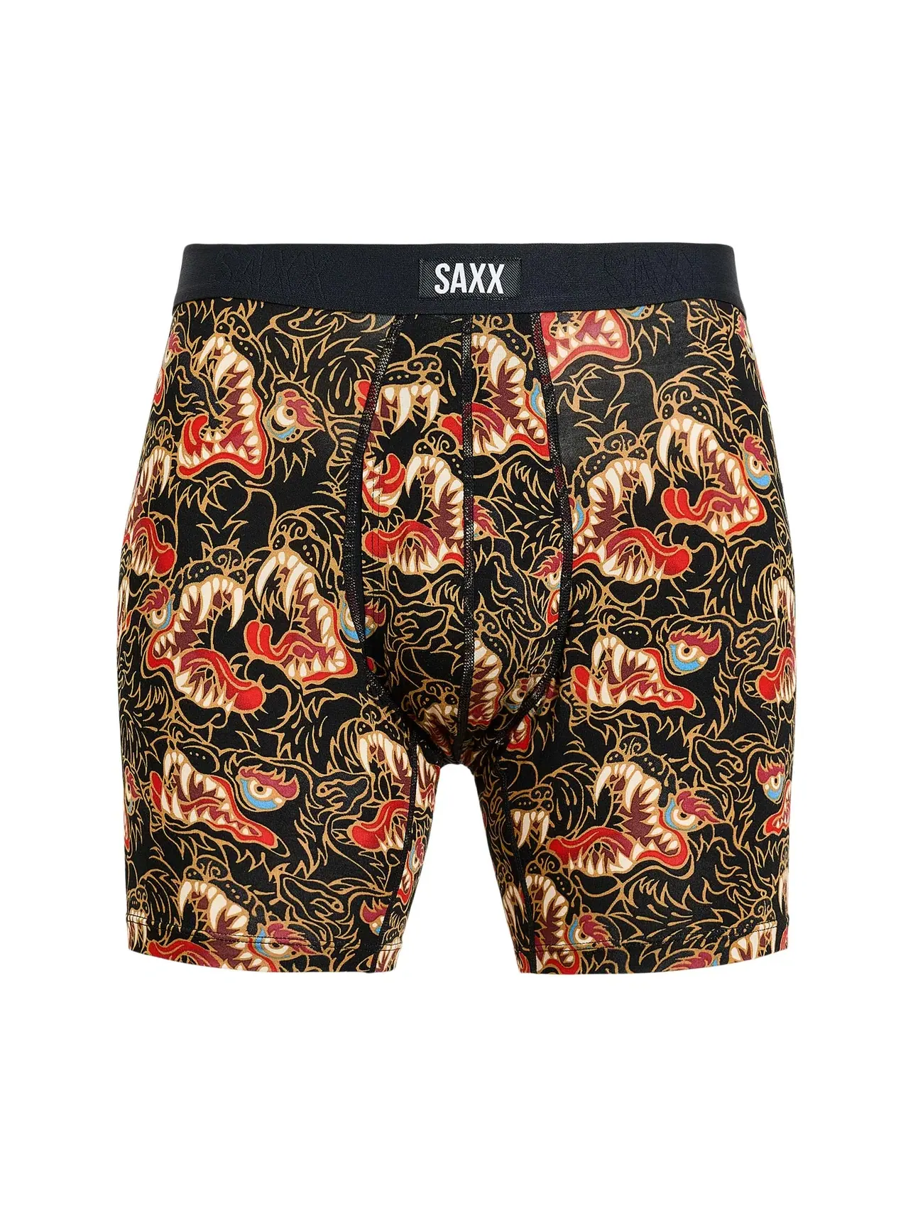 Боксеры-брифы с ширинкой сверхмягкие Vibe Xtra Soft Comfort Boxer Briefs Fly Saxx Underwear — изображение 1 из 3, черный